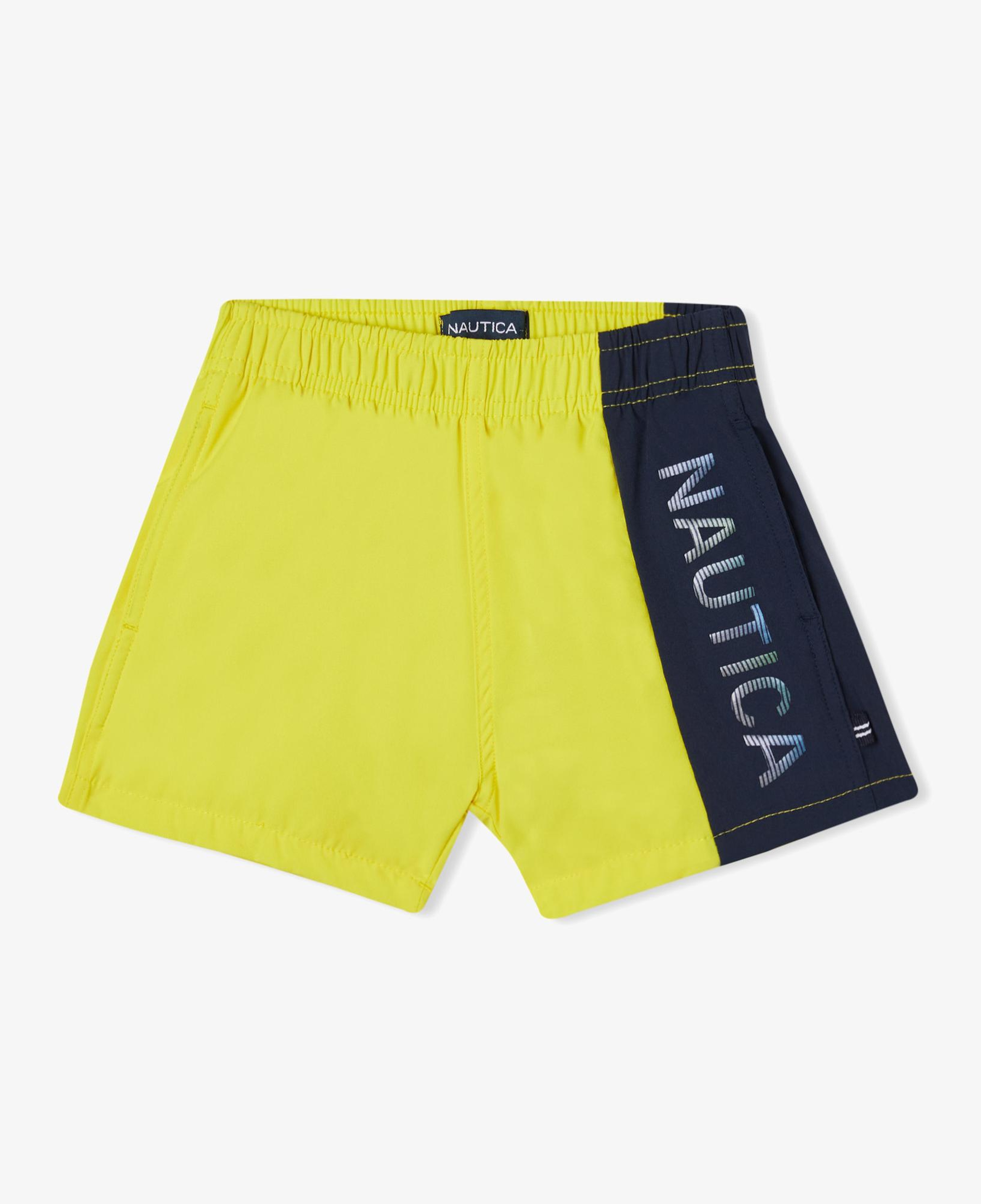 Nautica Erkek Çocuk Sarı Renk Bloklu Deniz Şortu