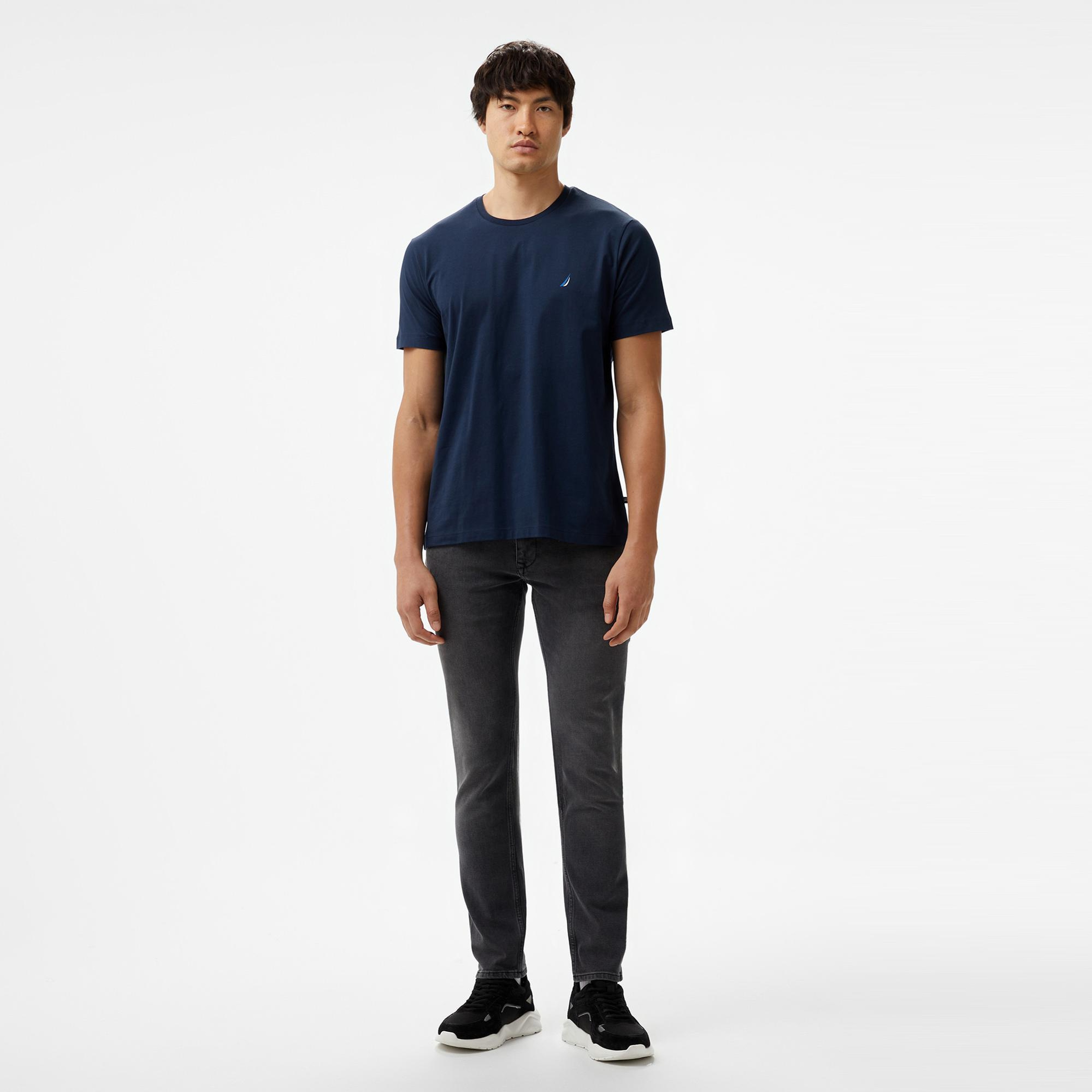 Nautica Erkek Lacivert Standart Fit T-Shirt