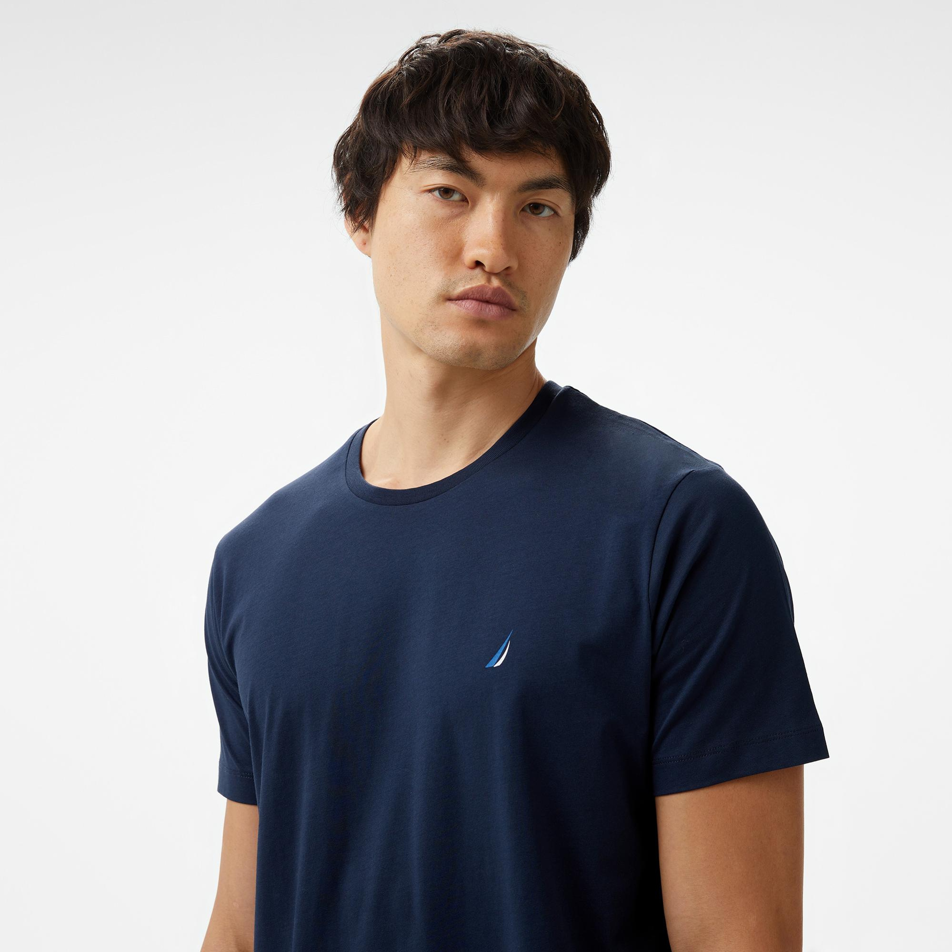 Nautica Erkek Lacivert Standart Fit T-Shirt