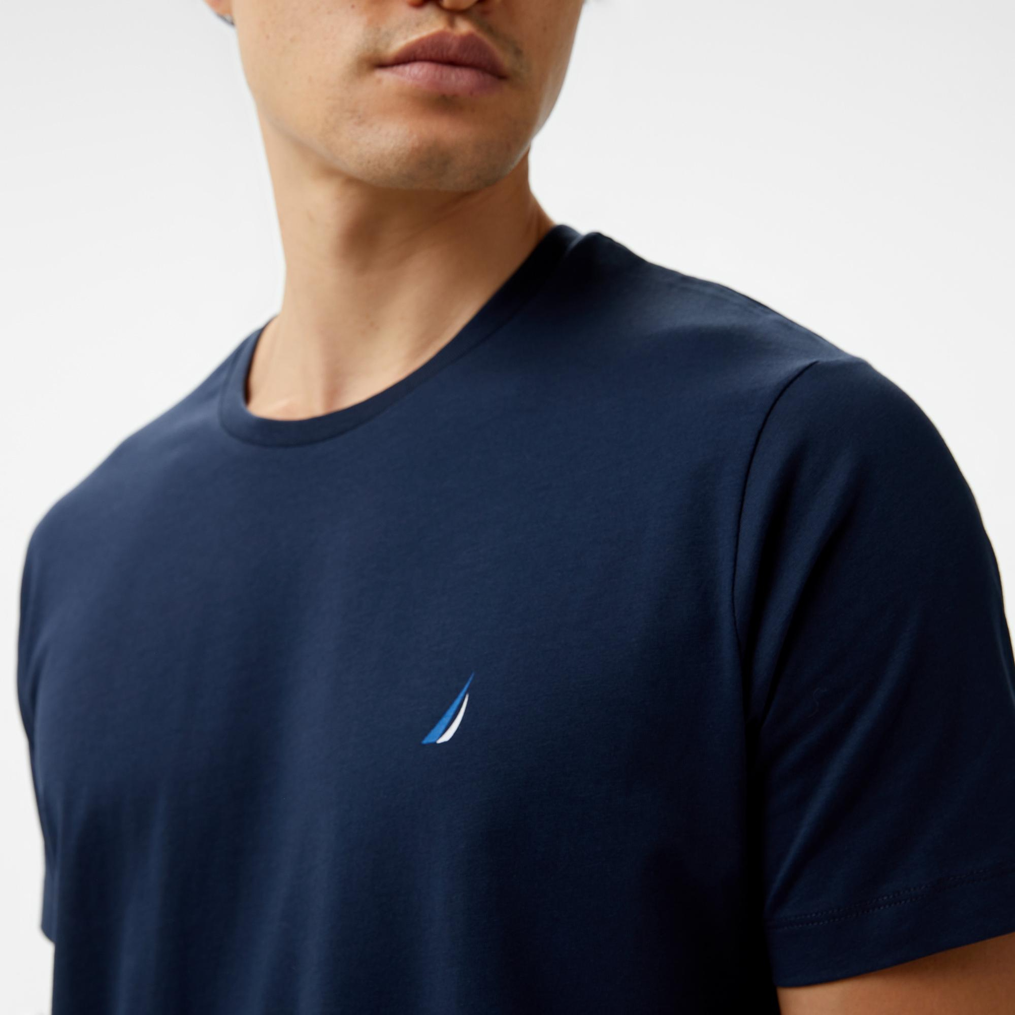 Nautica Erkek Lacivert Standart Fit T-Shirt