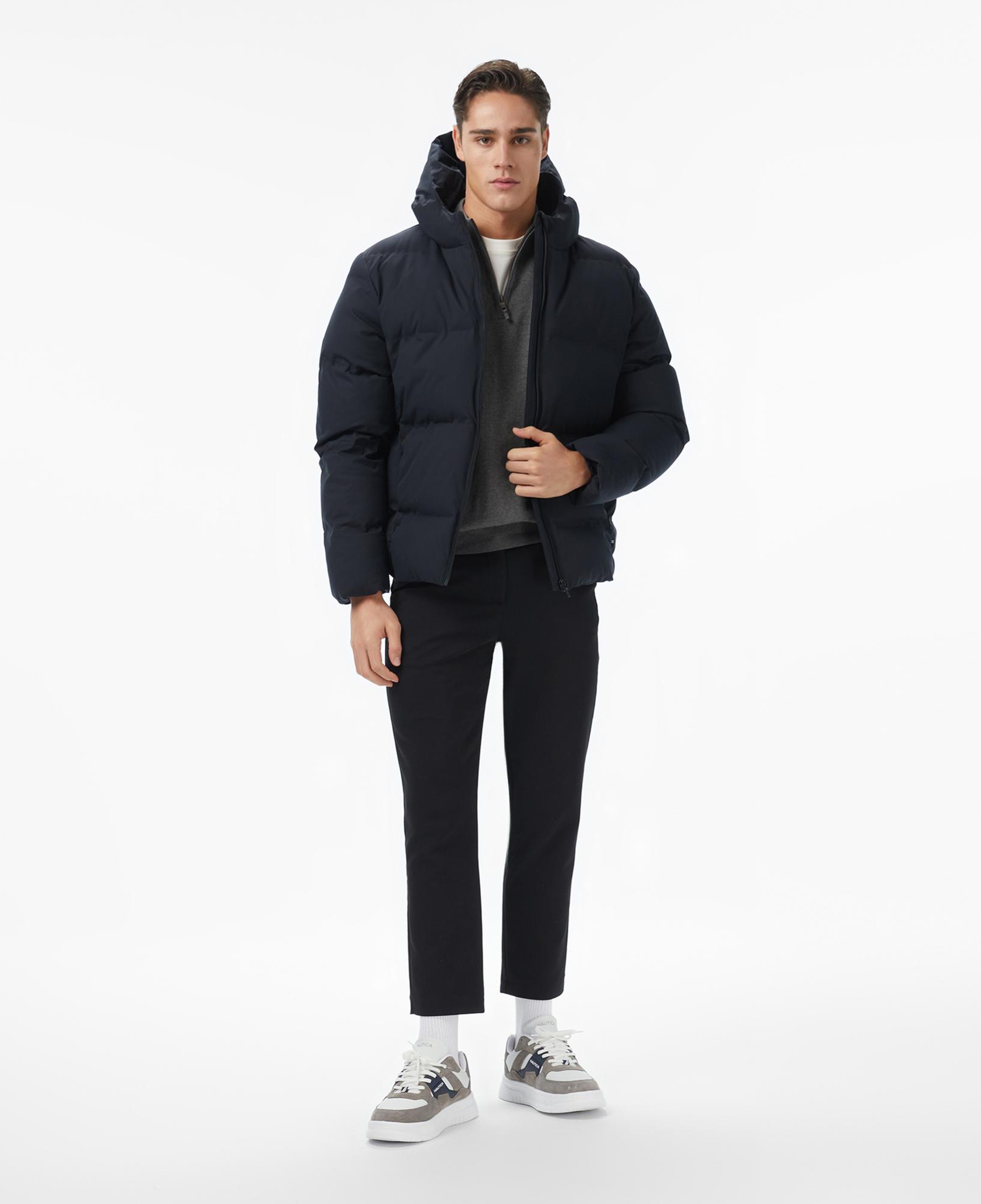 Nautica Erkek Siyah Regular Fit Mont