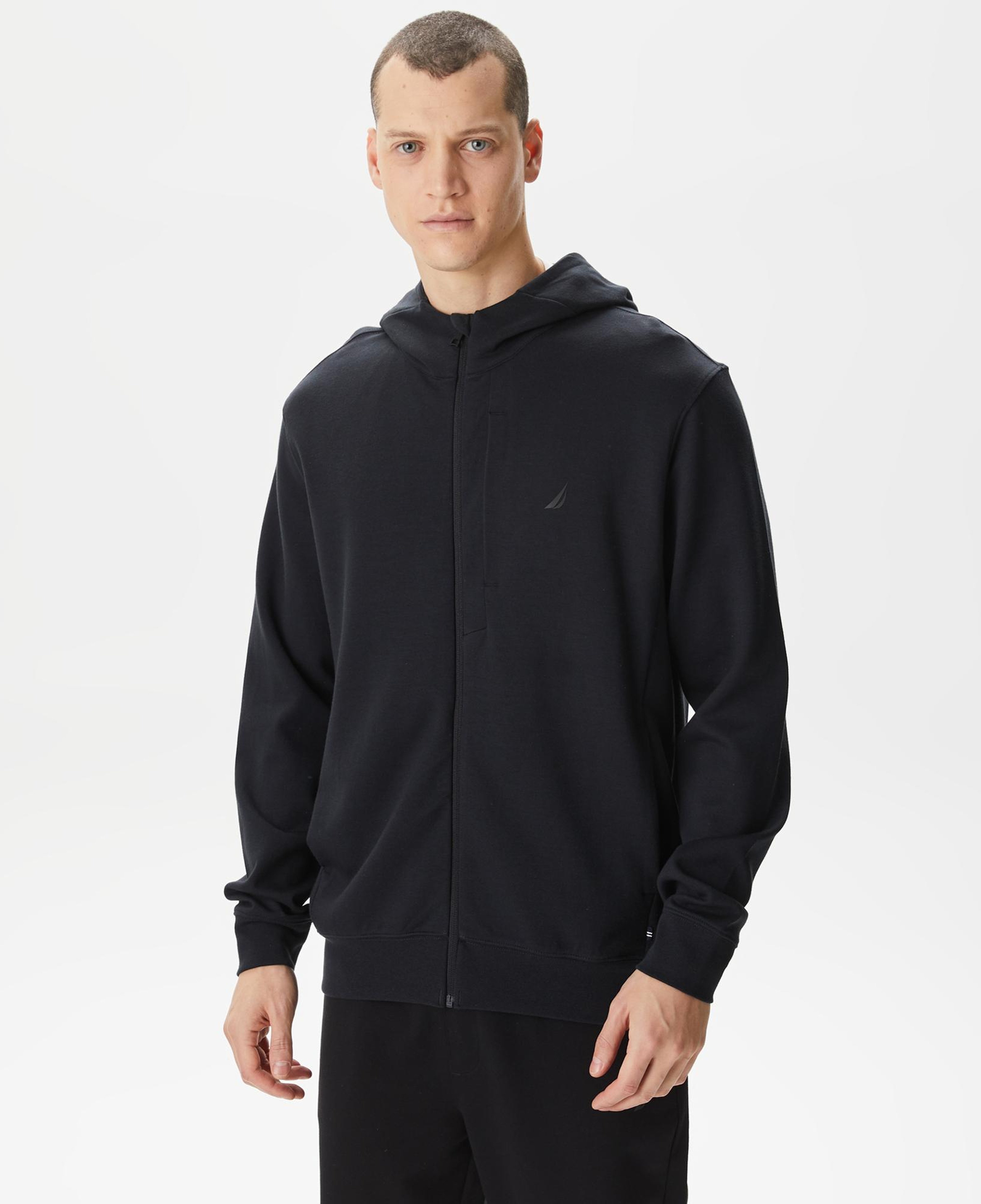 Nautica Erkek Siyah Standart Fit Sweatshirt