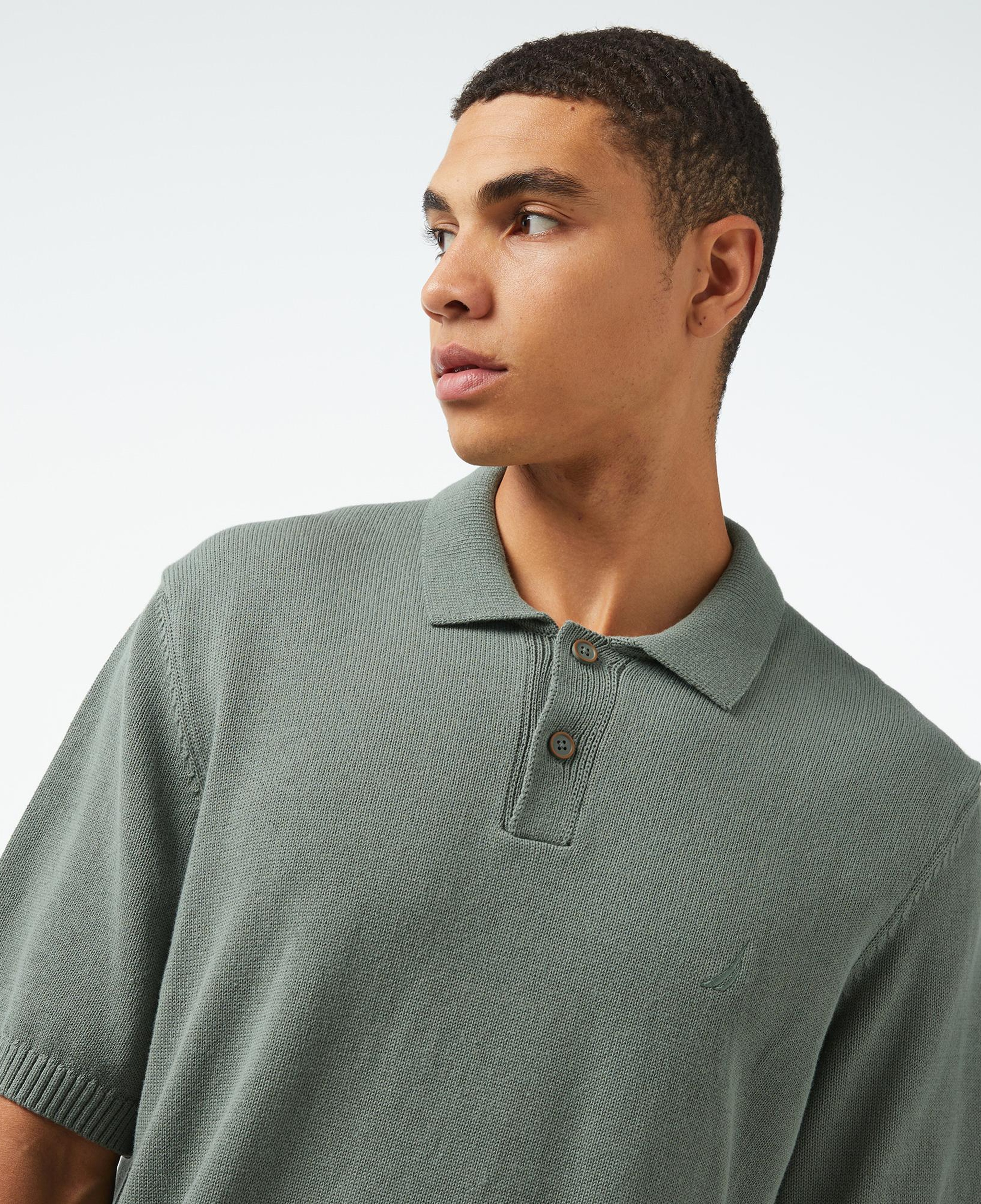 Nautica Erkek Yeşil Classic Fit Kısa Kollu Triko