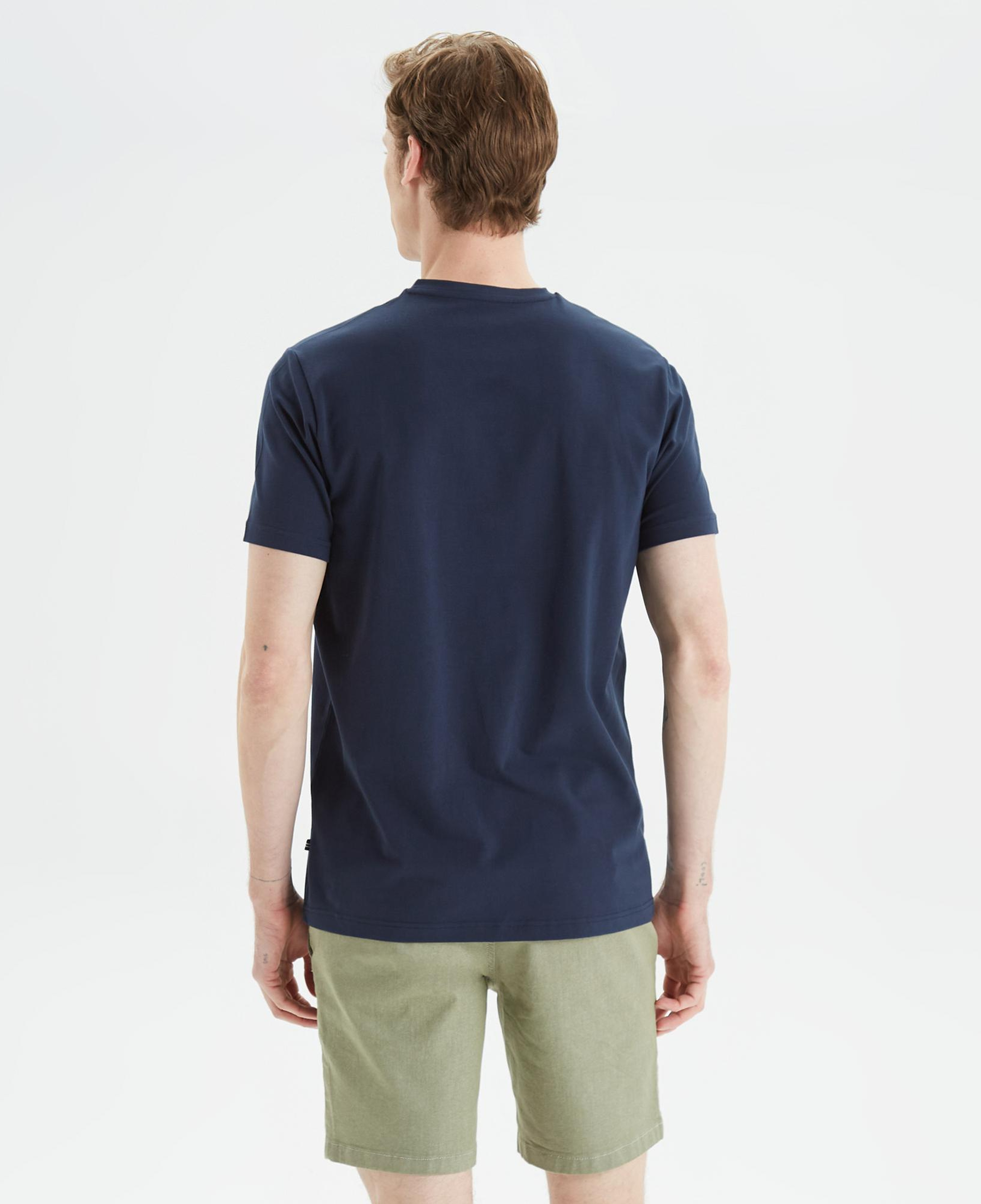 Nautica Erkek Lacivert Standart Fit T-Shirt
