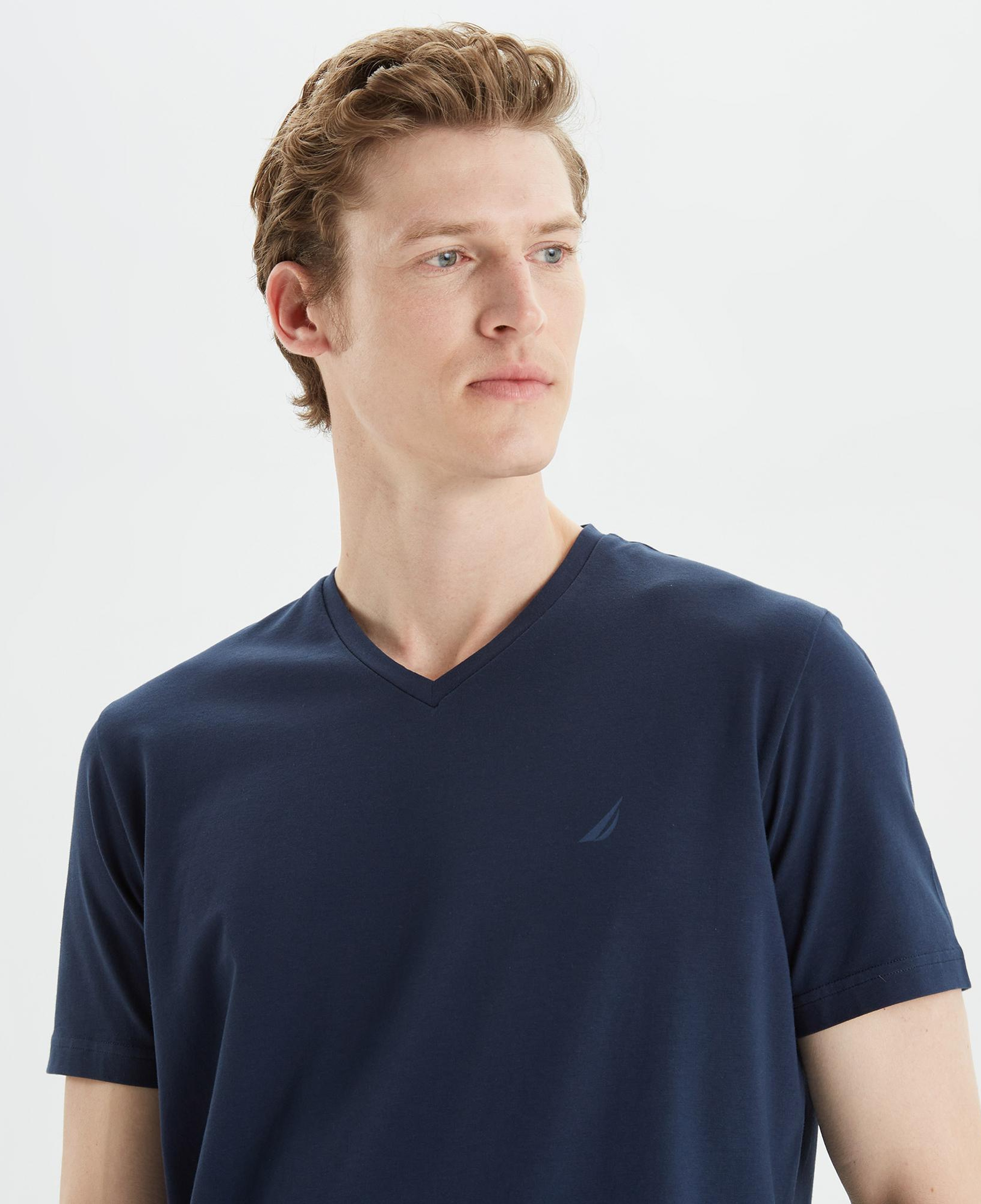 Nautica Erkek Lacivert Standart Fit T-Shirt