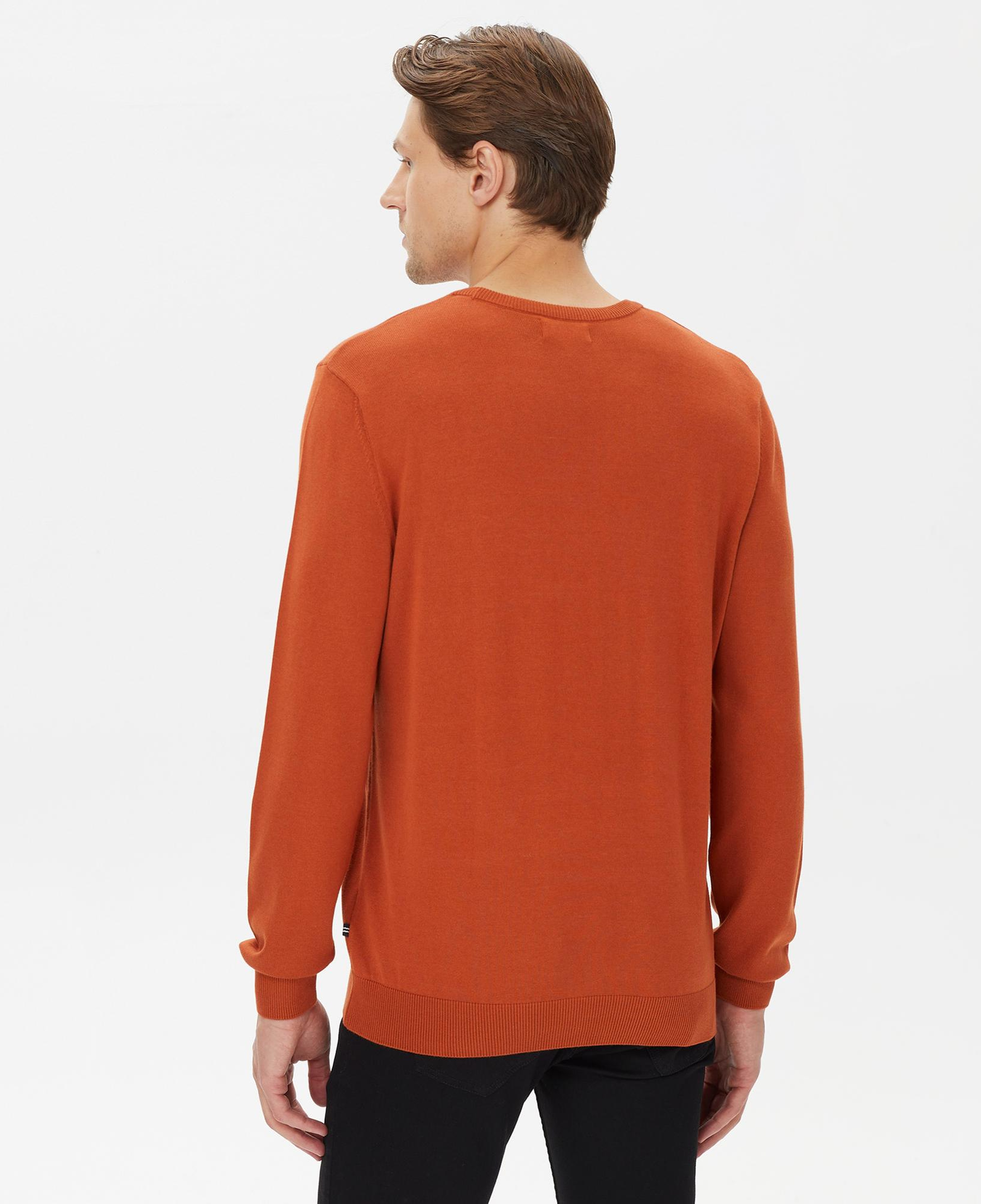 Nautica Erkek Turuncu Standart Fit Kazak