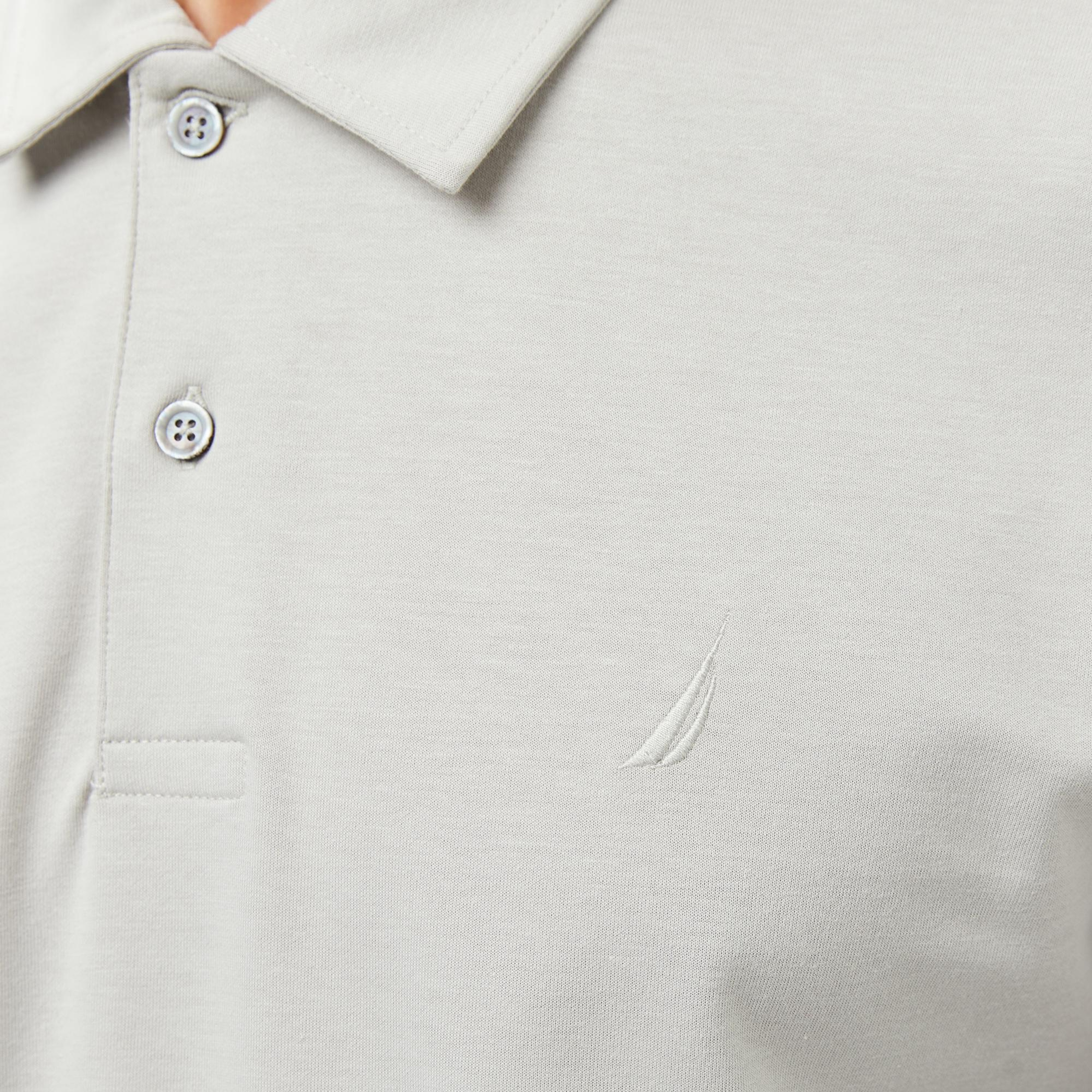 Nautica Erkek Gri Classic Fit Uzun Kollu Polo Yaka T-Shirt
