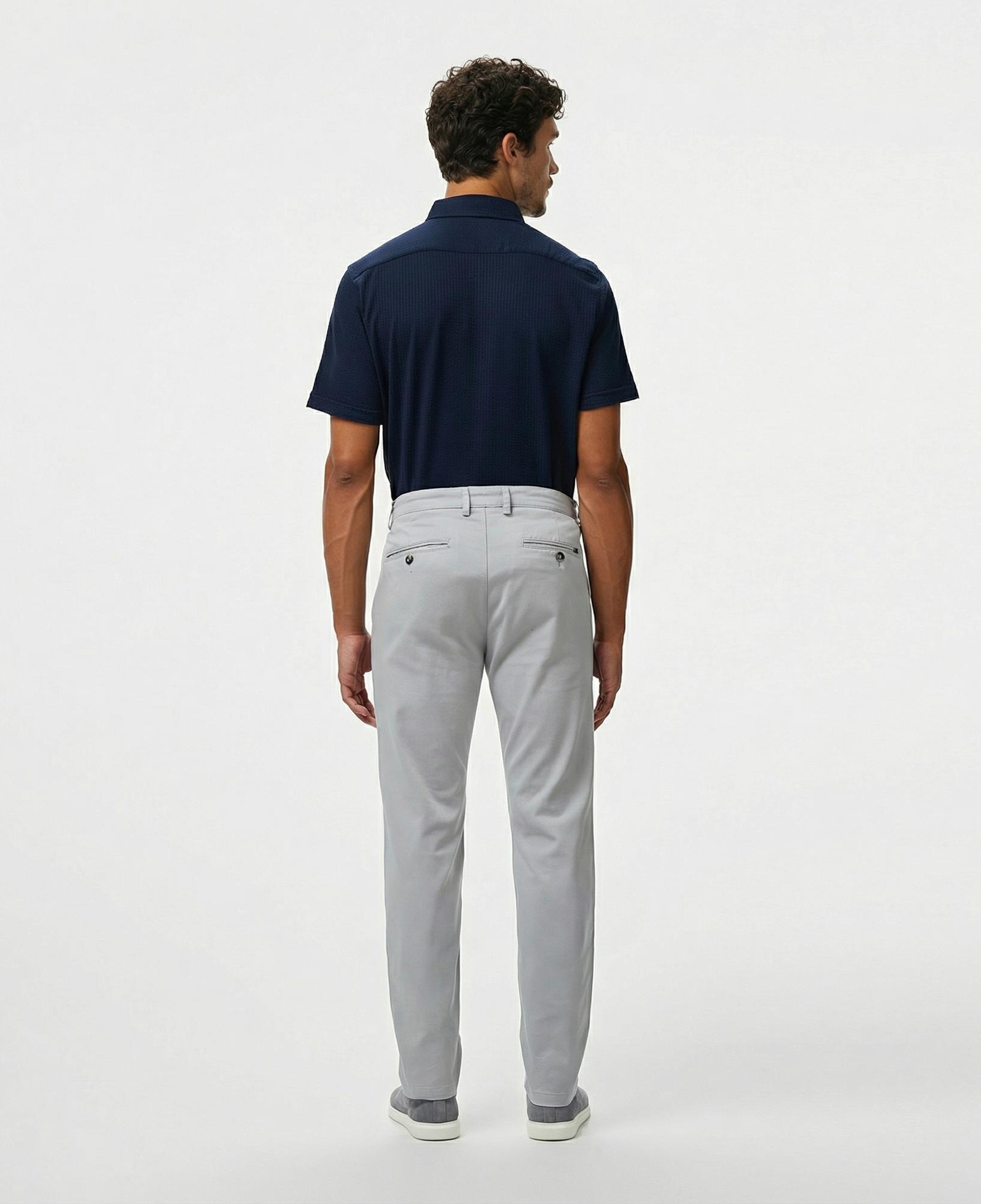 Nautica Erkek Gri Slim Fit Pantolon