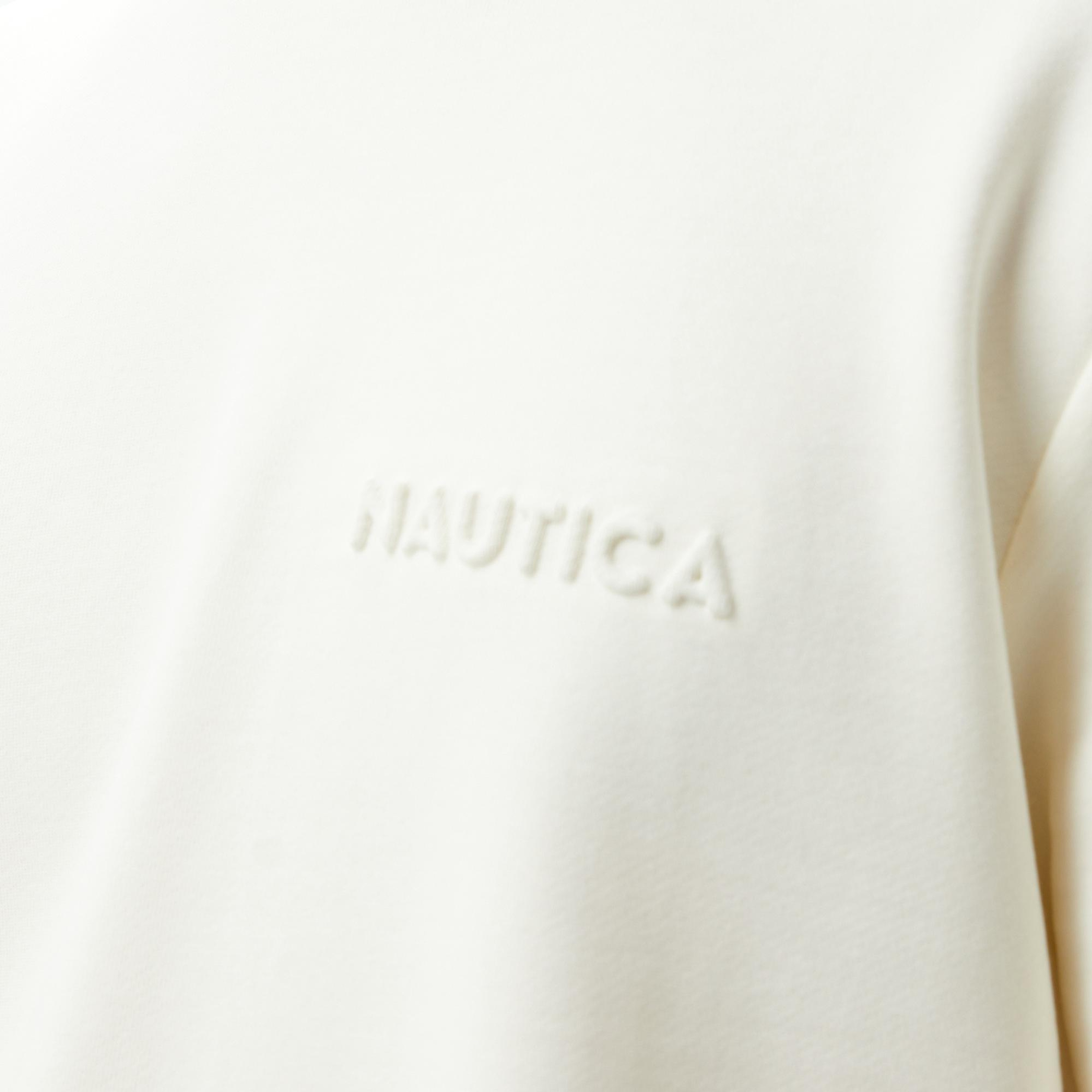Nautica Erkek Beyaz Regular Fit Sweatshirt