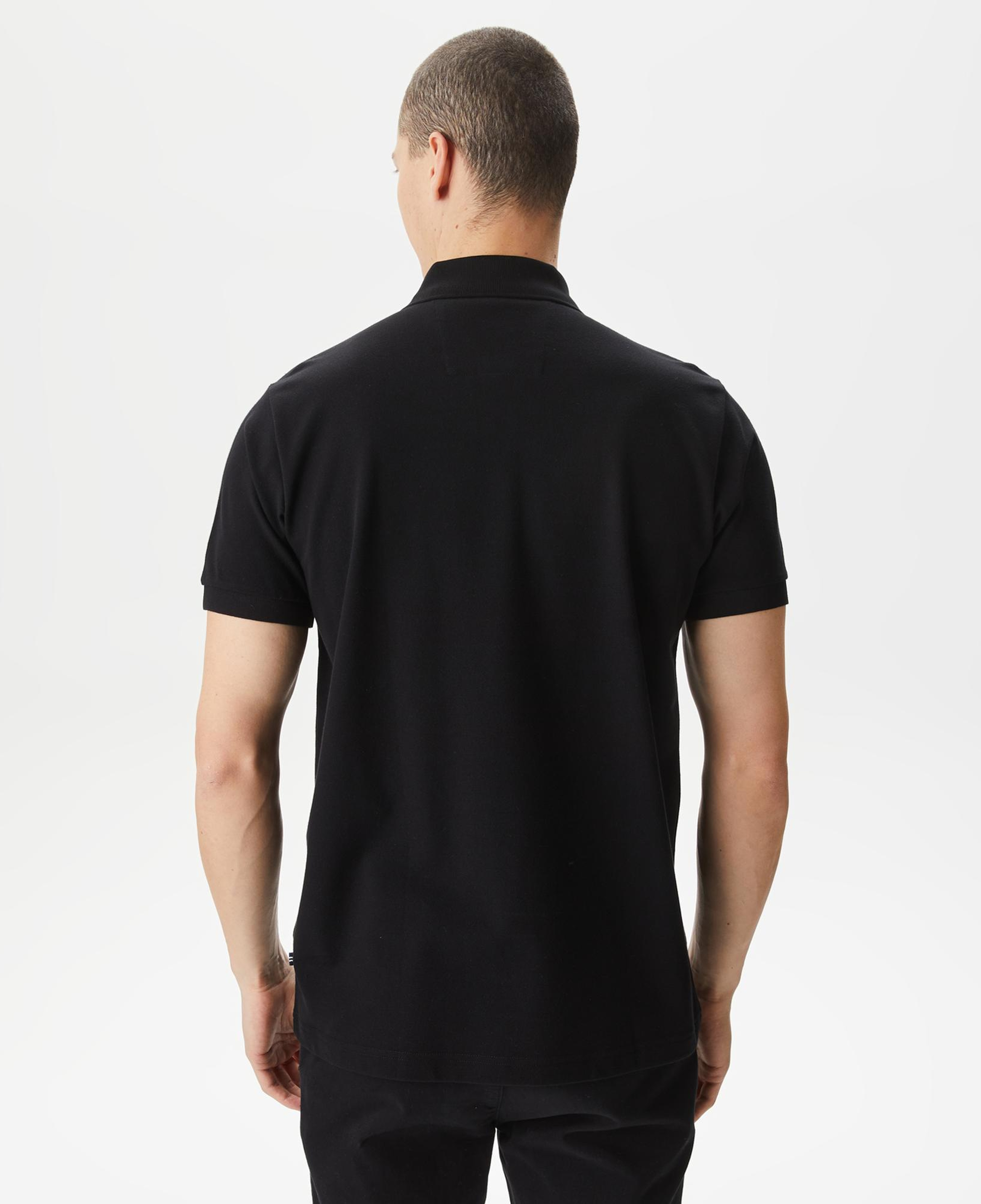 Nautica Erkek Siyah Classic Fit Kısa Kollu Polo Yaka T-Shirt