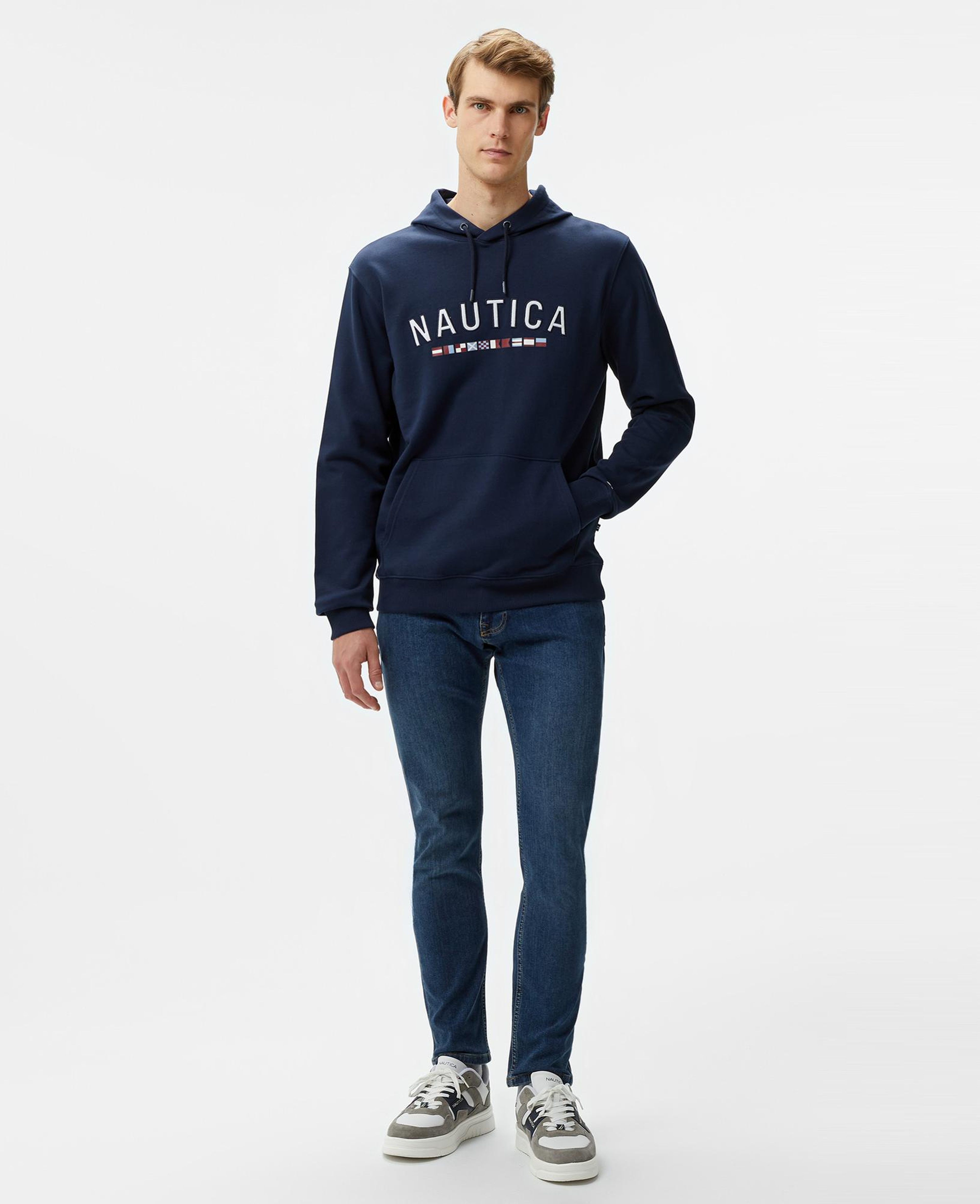 Nautica Erkek Lacivert Regular Fit Sweatshirt