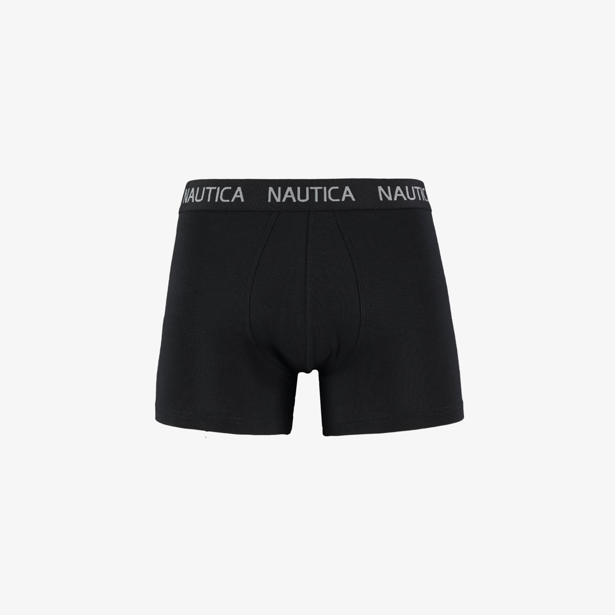 Nautica Erkek Siyah Standart Fit 3'lü Boxer
