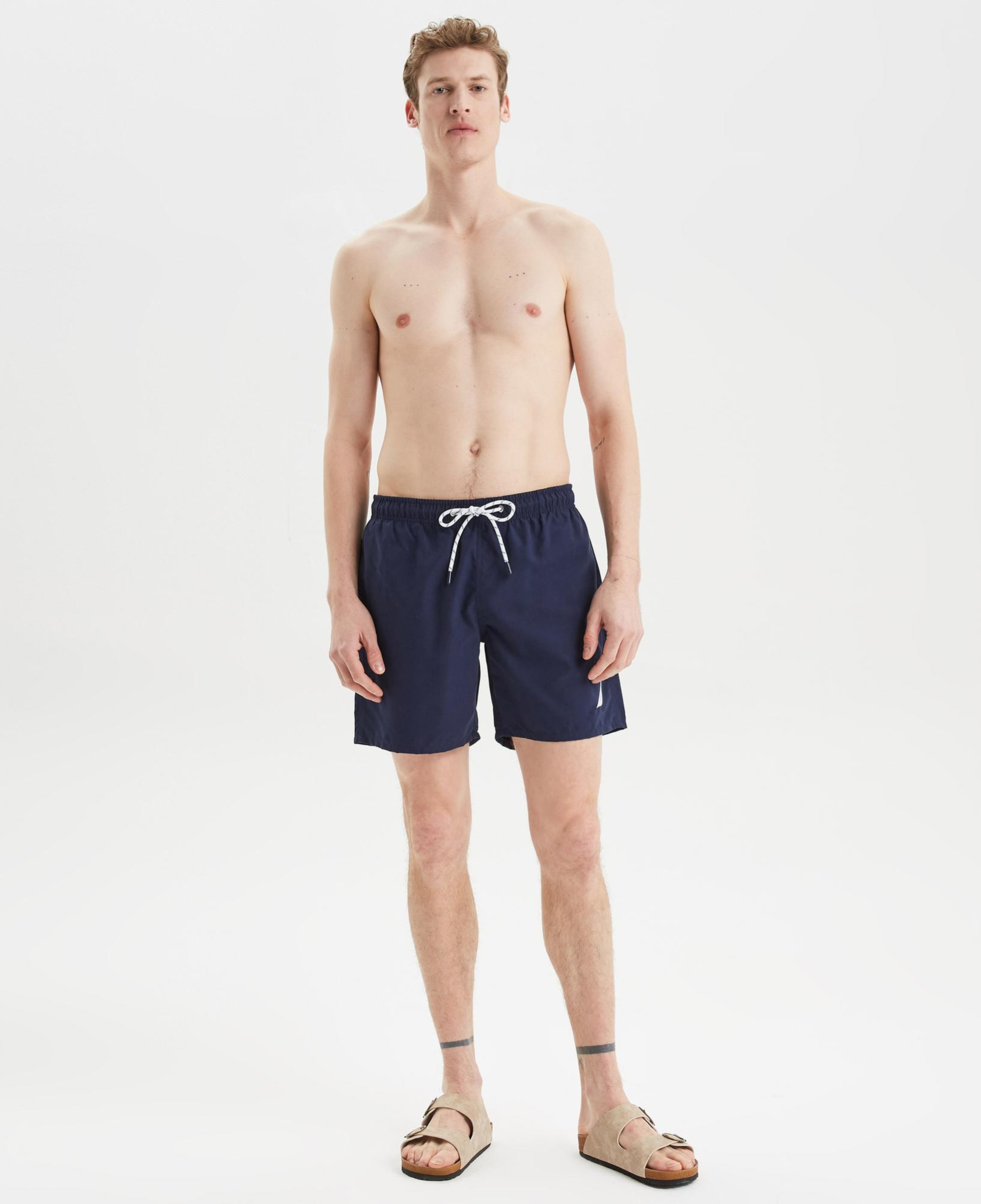 Nautica Erkek Lacivert Regular Fit Deniz Şortu