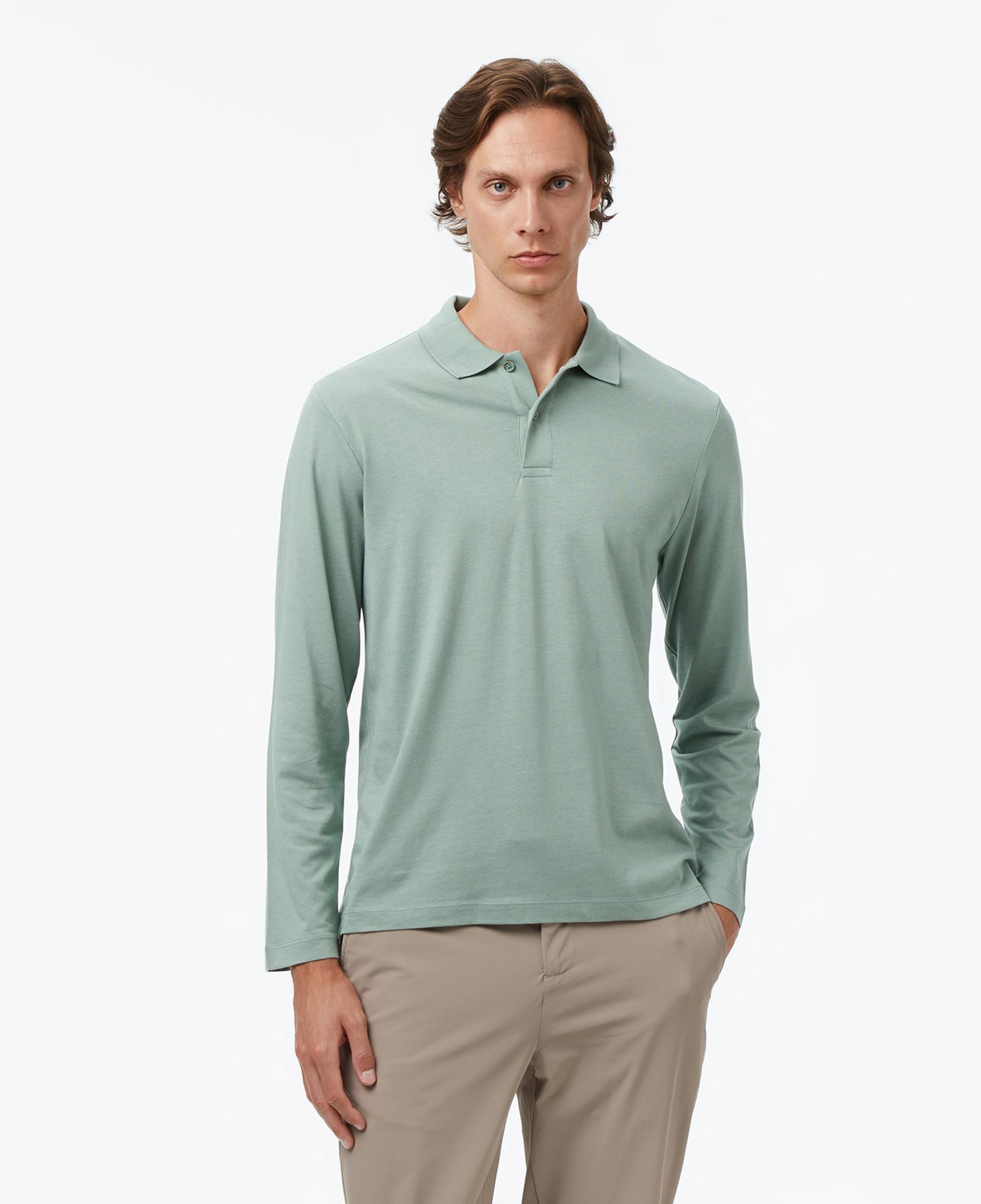 Nautica Erkek Yeşil Classic Fit Polo Yaka T-Shirt