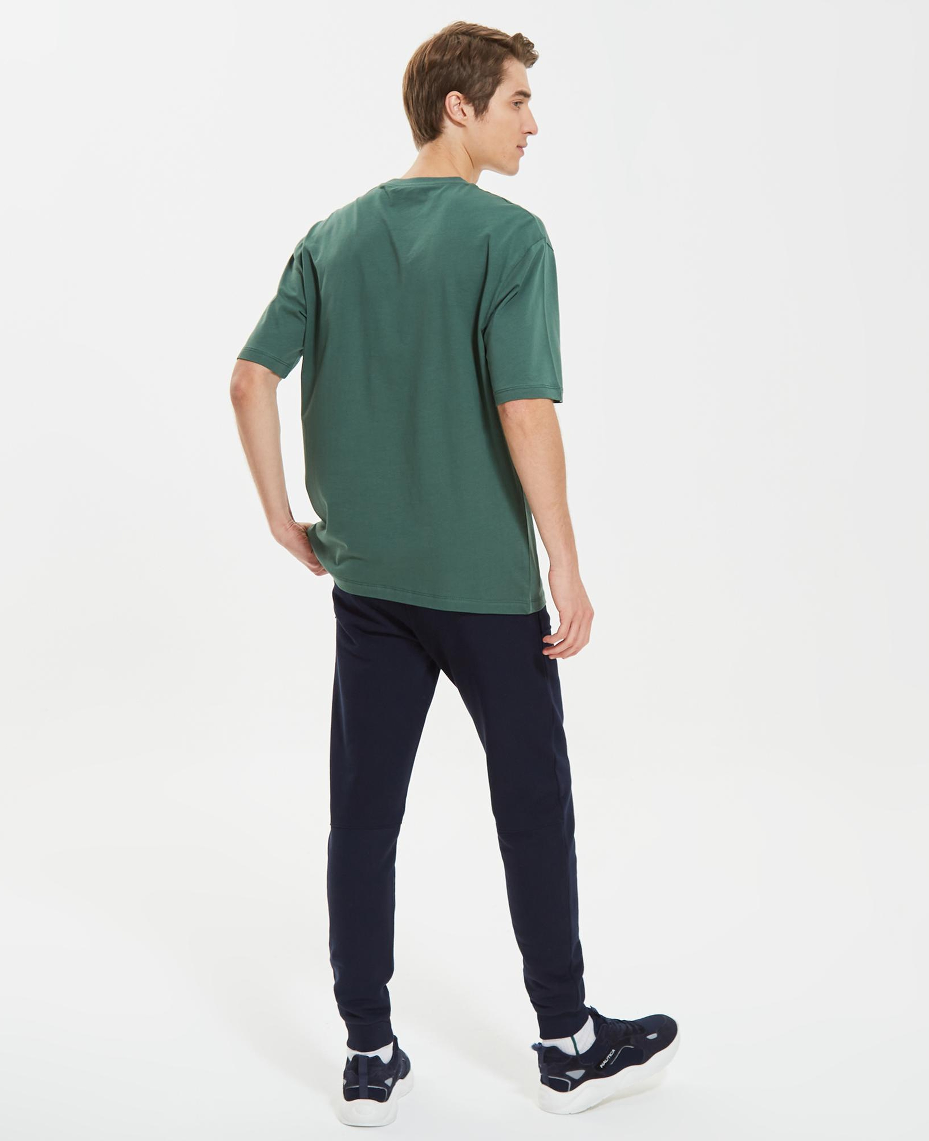 Nautica Erkek Yeşil Oversize T-Shirt