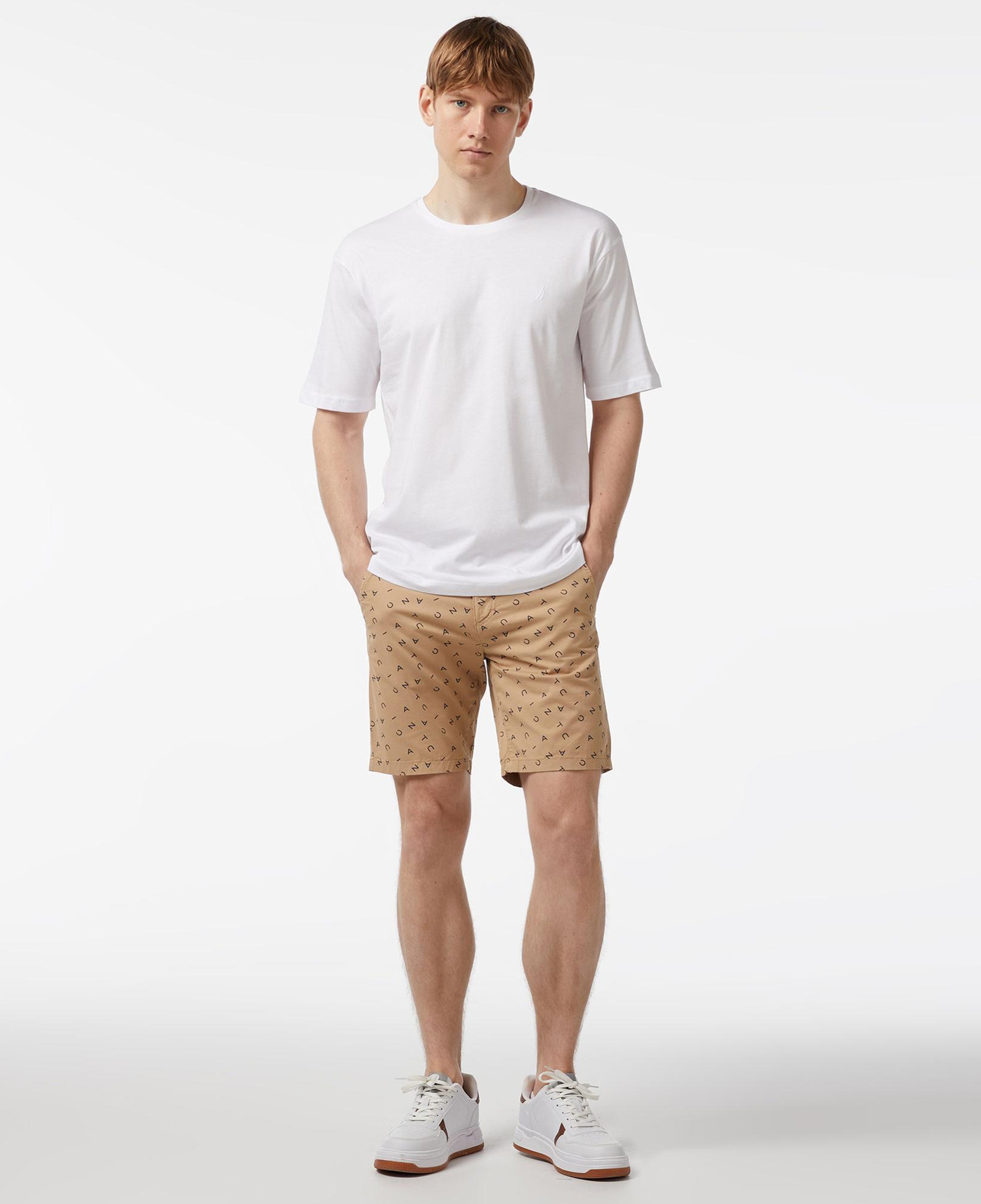 Nautica Erkek Beyaz Oversize T-Shirt