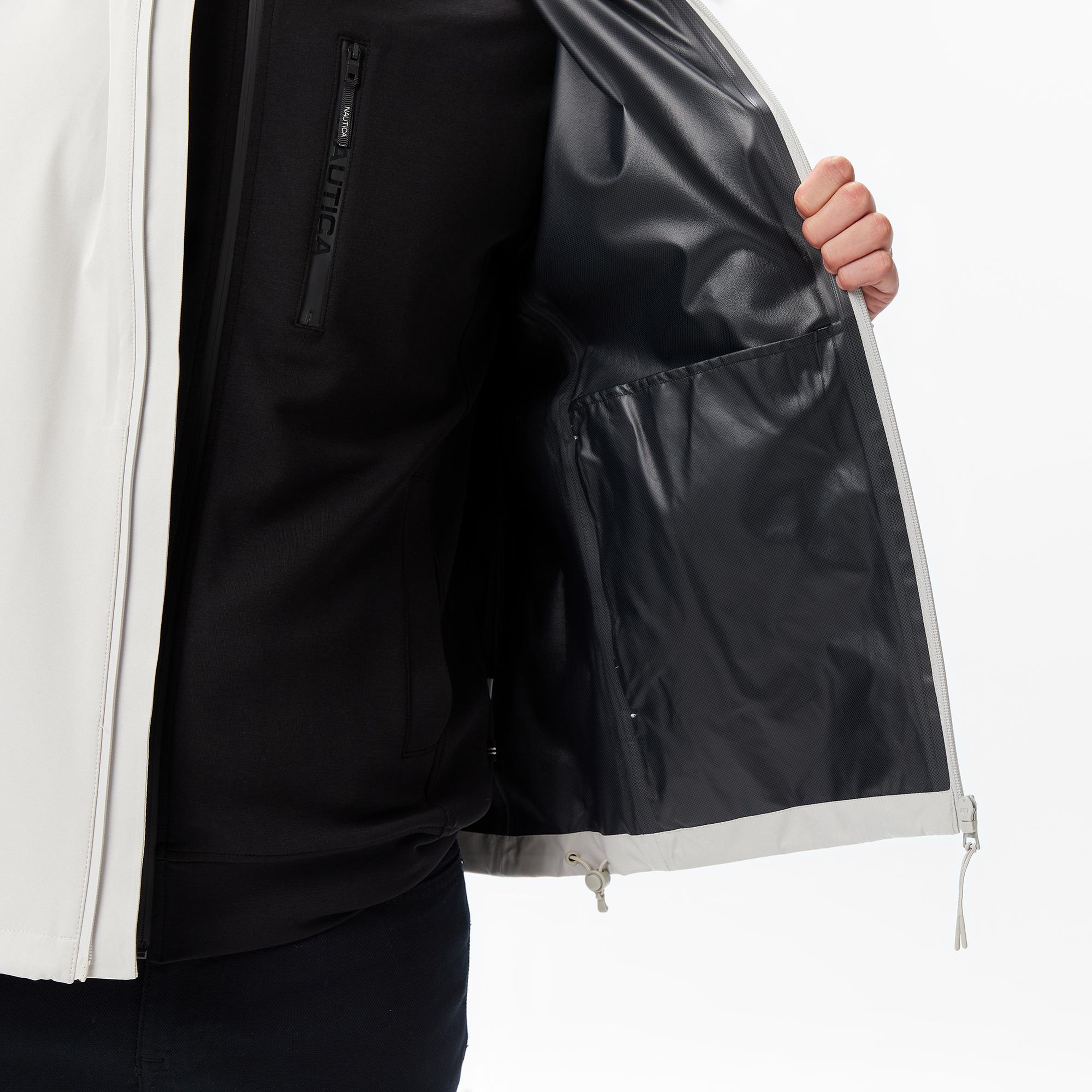 Nautica Erkek Gri Regular Fit Yağmurluk