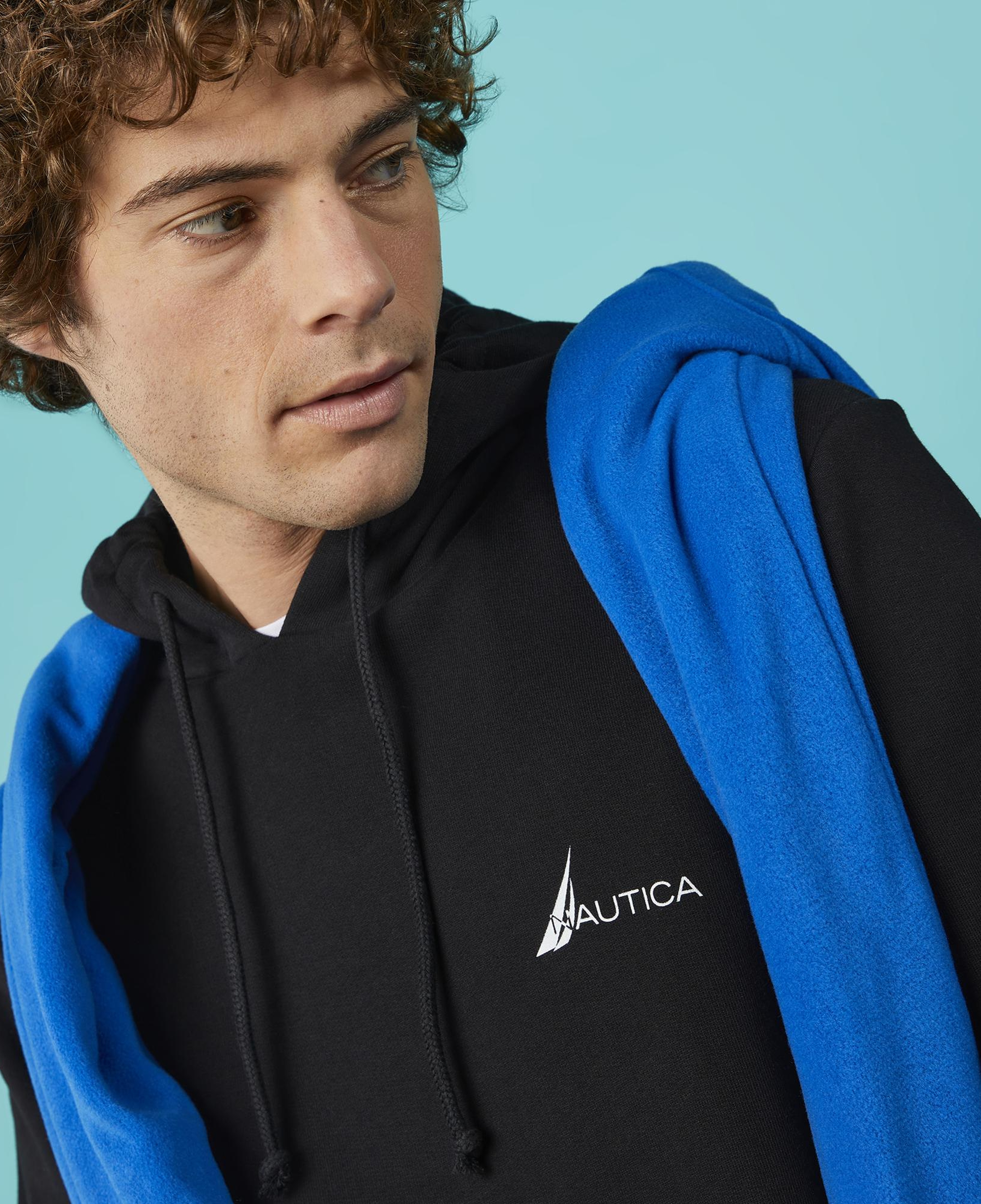 Nautica Erkek Siyah Standart Fit Sweatshirt