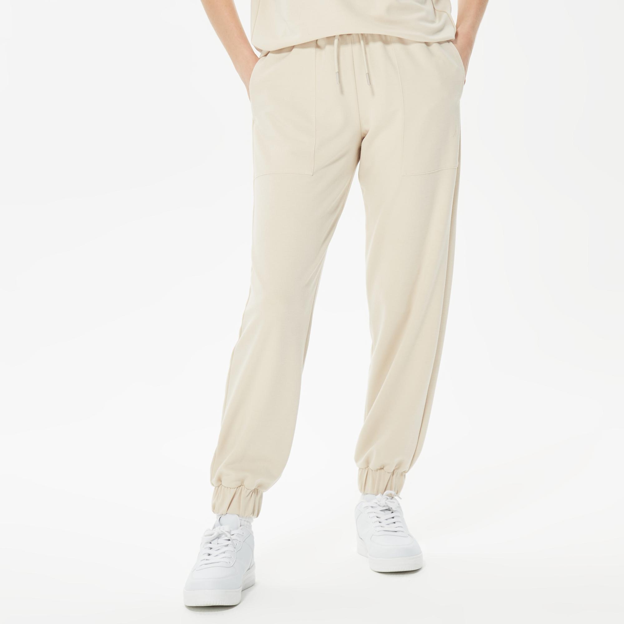 Nautica Kadın Bej Oversize Eşofman Altı