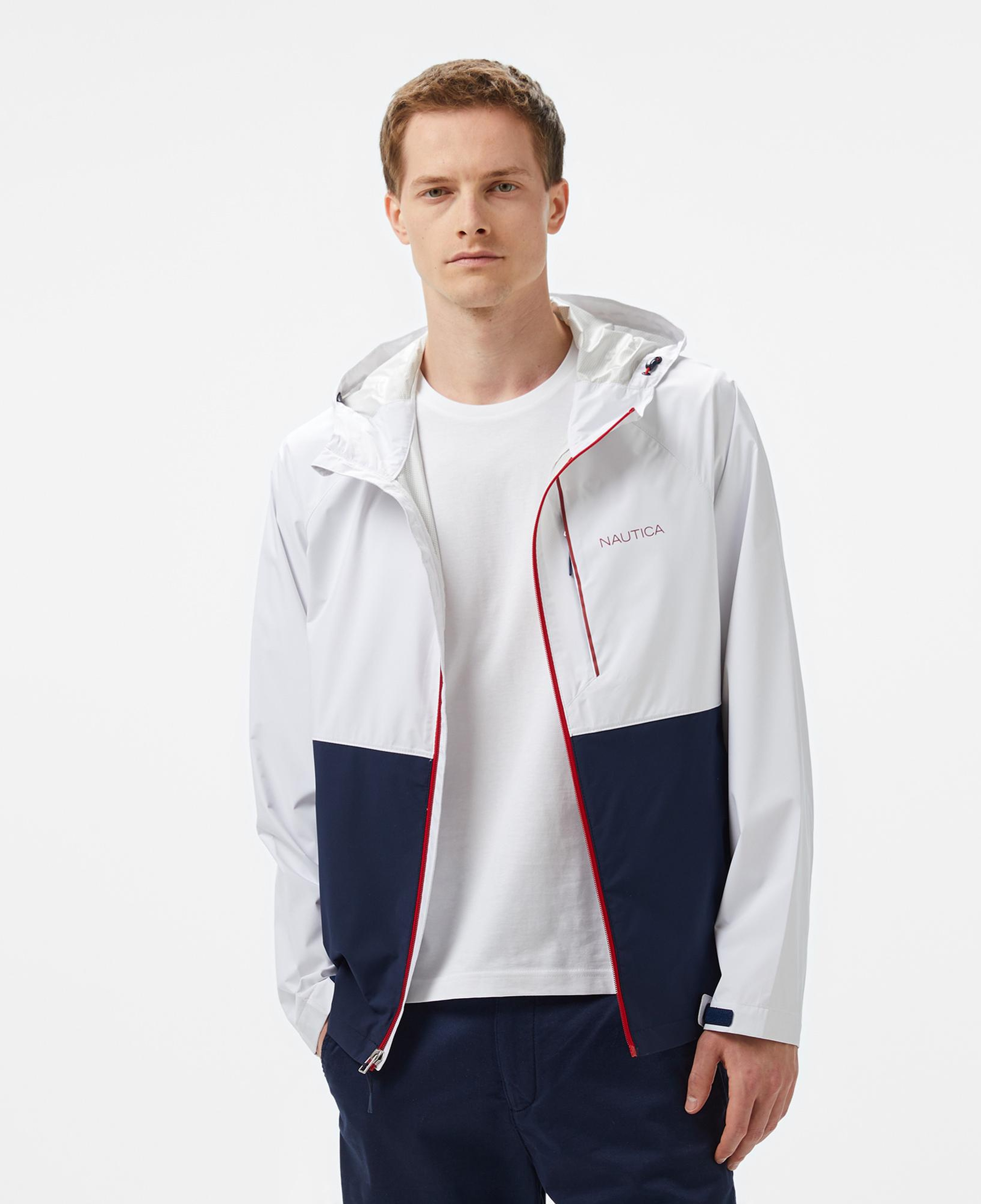 Nautica Erkek Beyaz Regular Fit Dik Yaka Mont