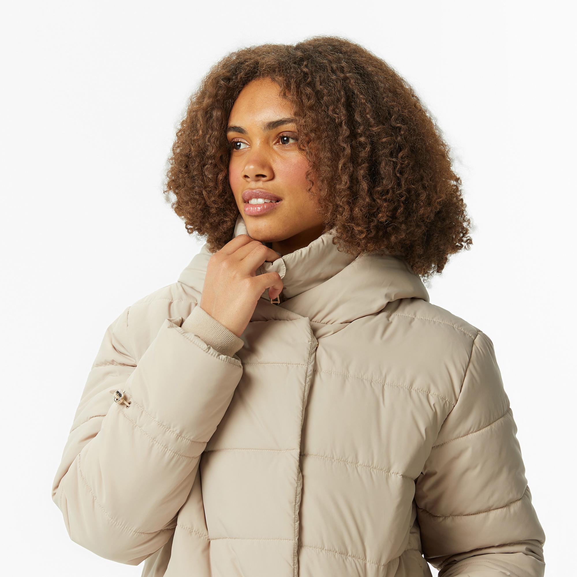 Nautica Kadın Bej Regular Fit Mont