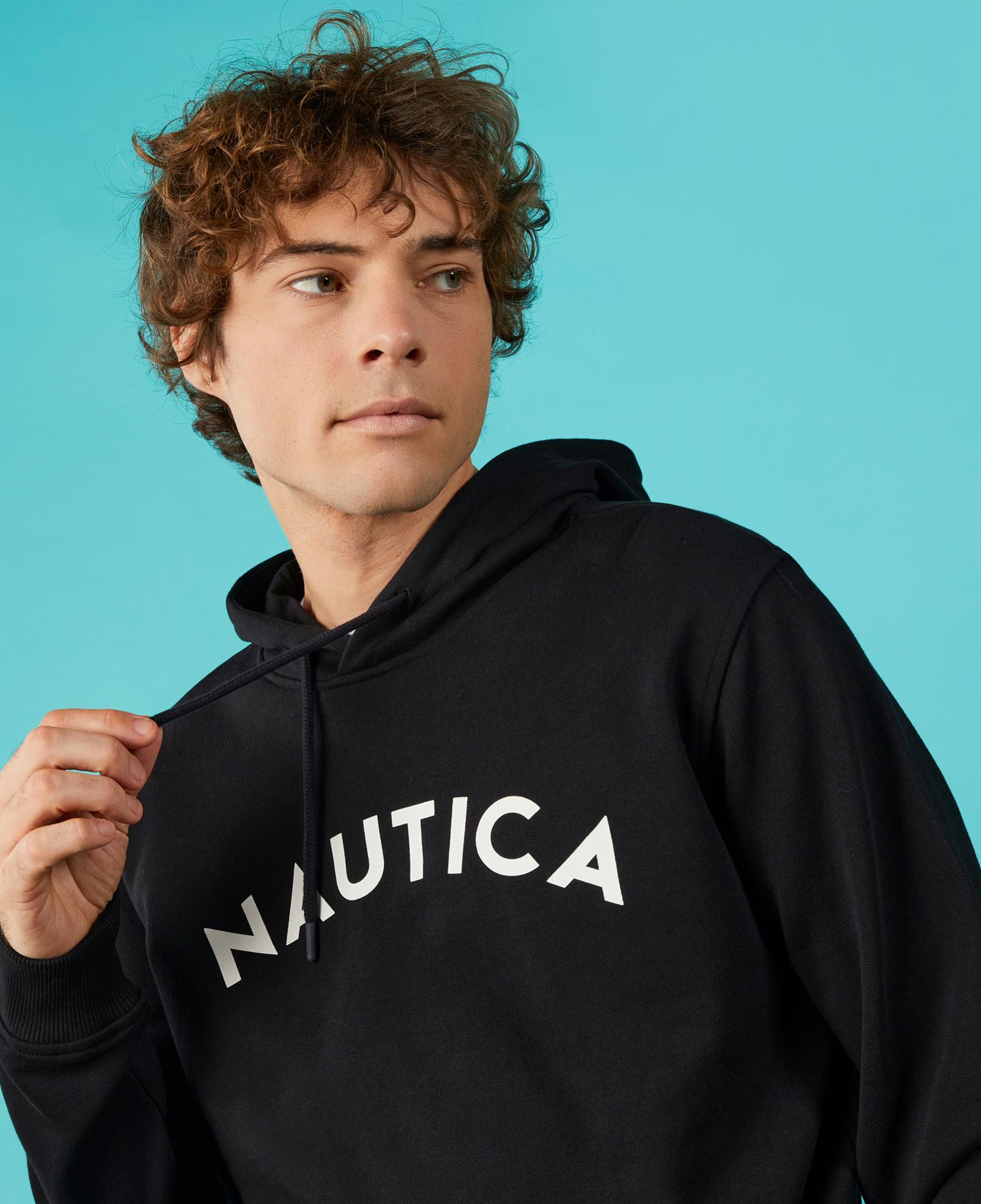 Nautica Erkek Siyah Standart Fit Sweatshirt