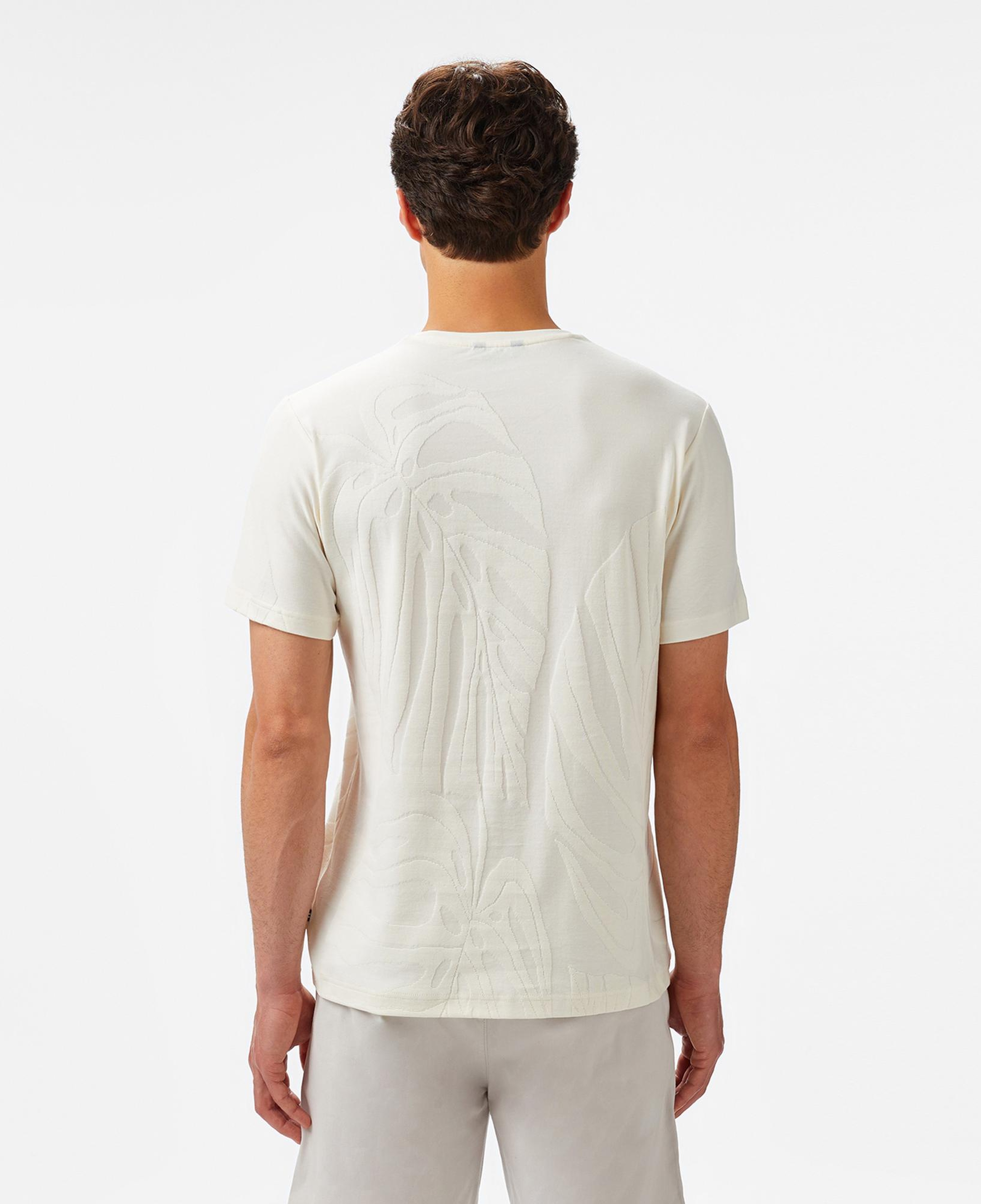 Nautica Erkek Krem Rengi Regular Fit Desenli T-Shirt