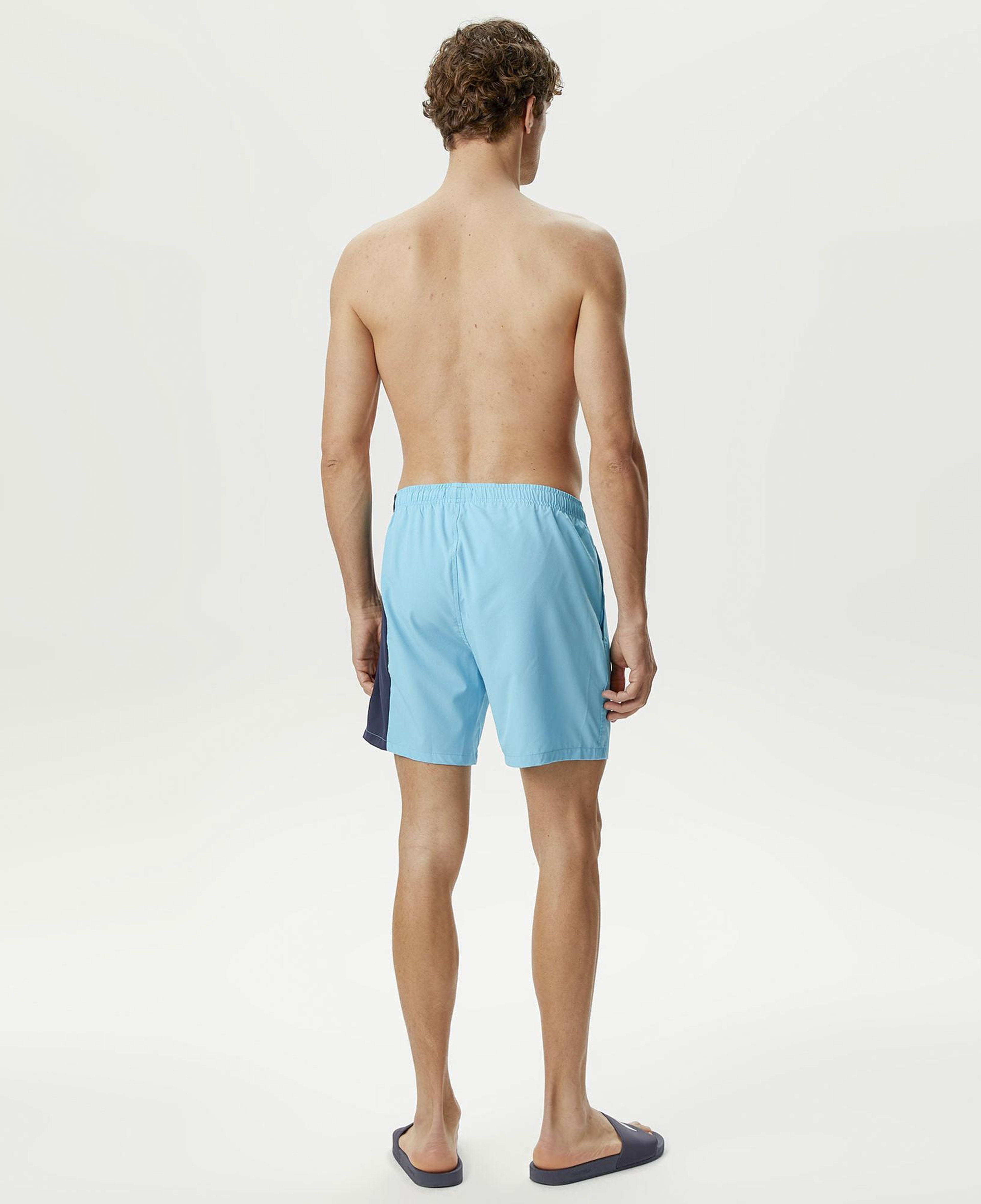 Nautica Erkek Mavi Baskılı Deniz Şortu