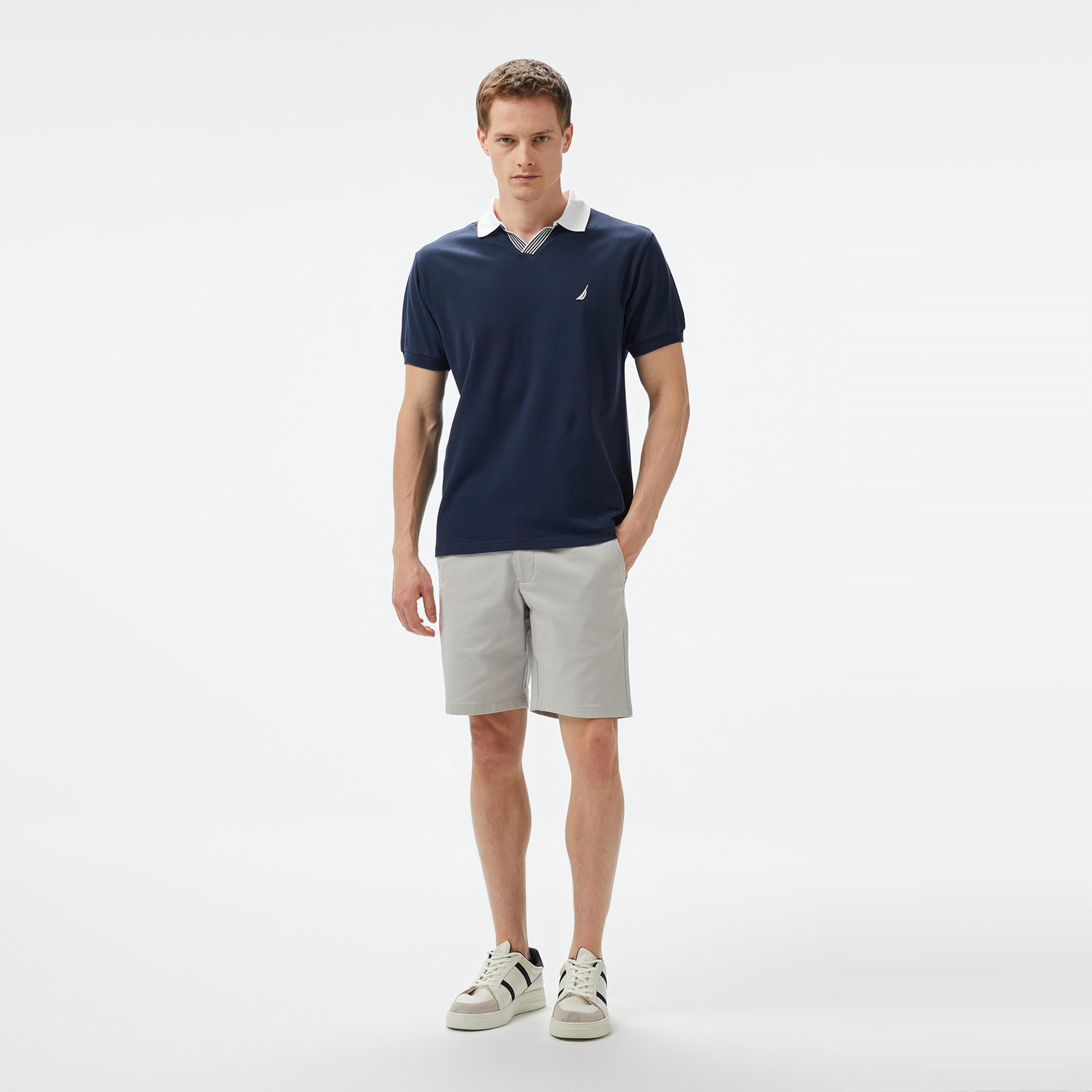 Nautica Erkek Lacivert Classic Fit Polo Yaka T-Shirt