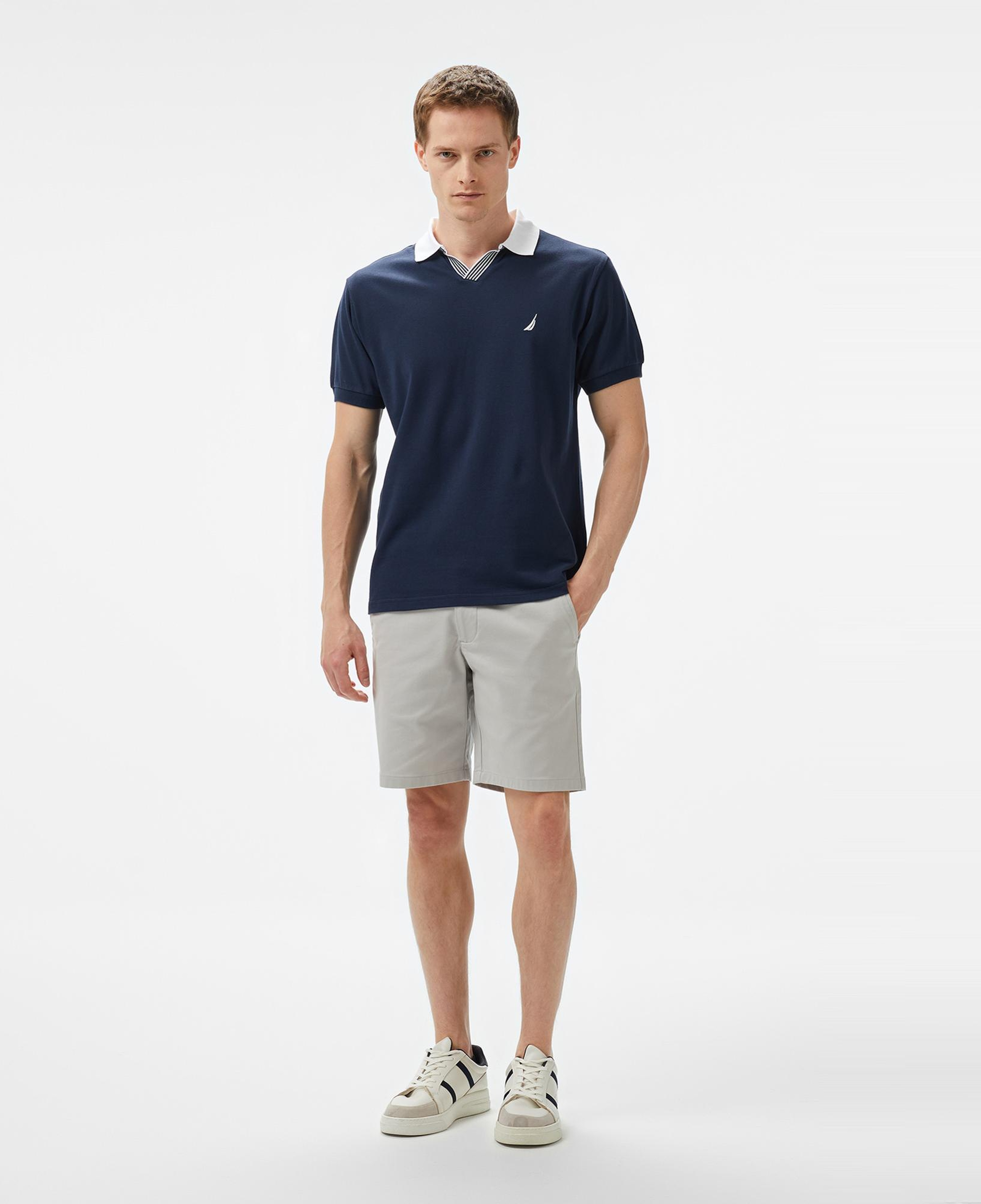 Nautica Erkek Lacivert Classic Fit Polo Yaka T-Shirt