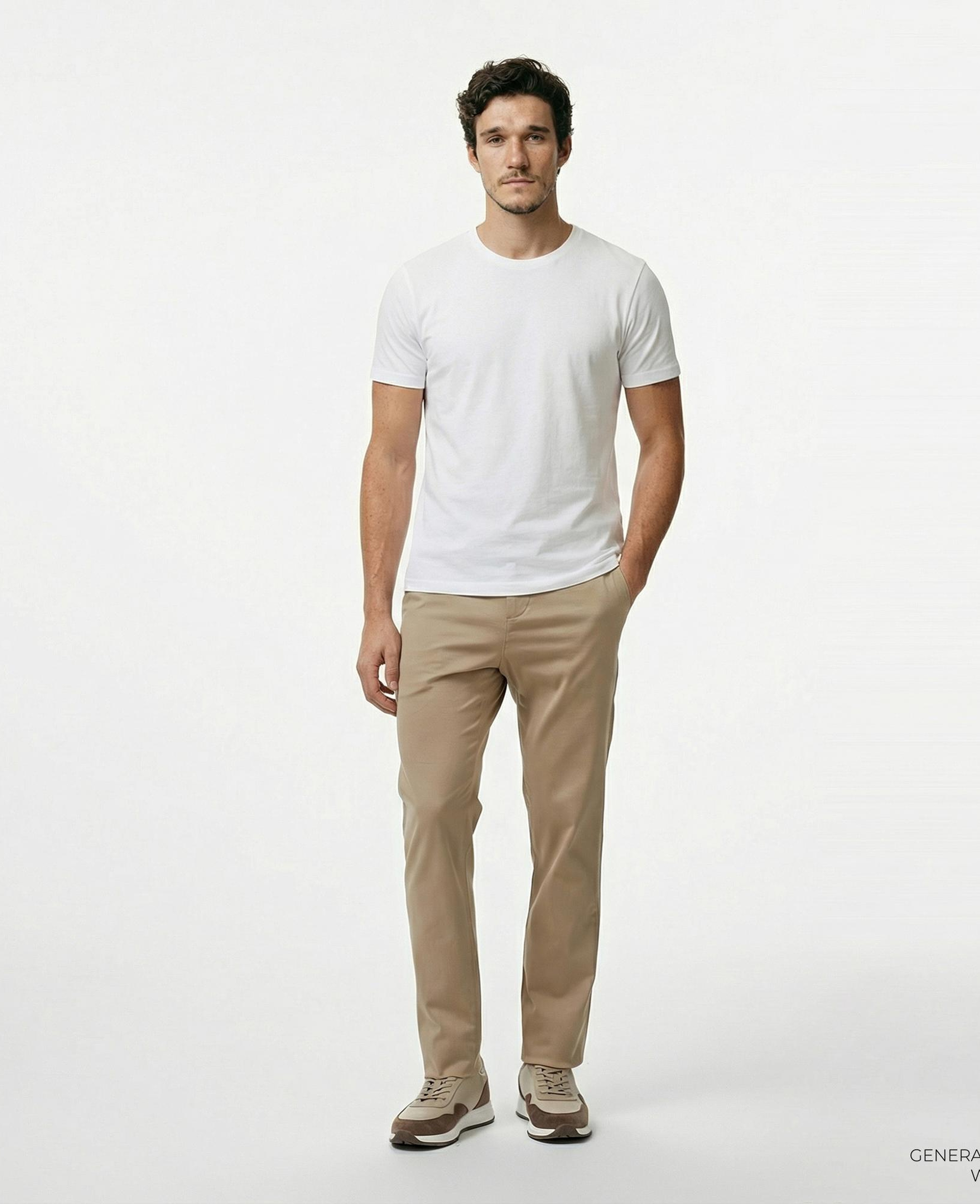 Nautica Erkek Bej Slim Fit Pantolon