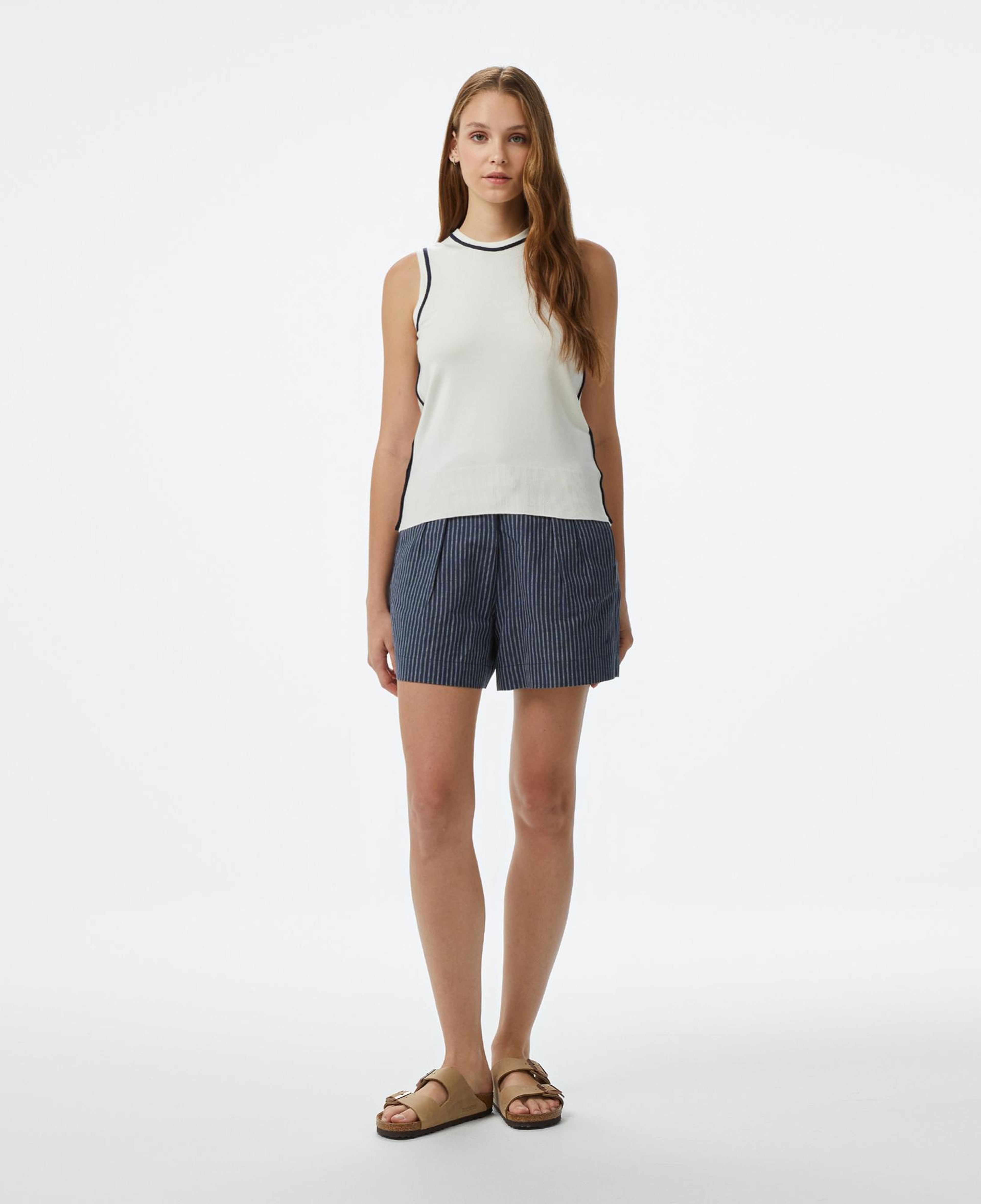 Nautica Kadın Beyaz Slim Fit Triko