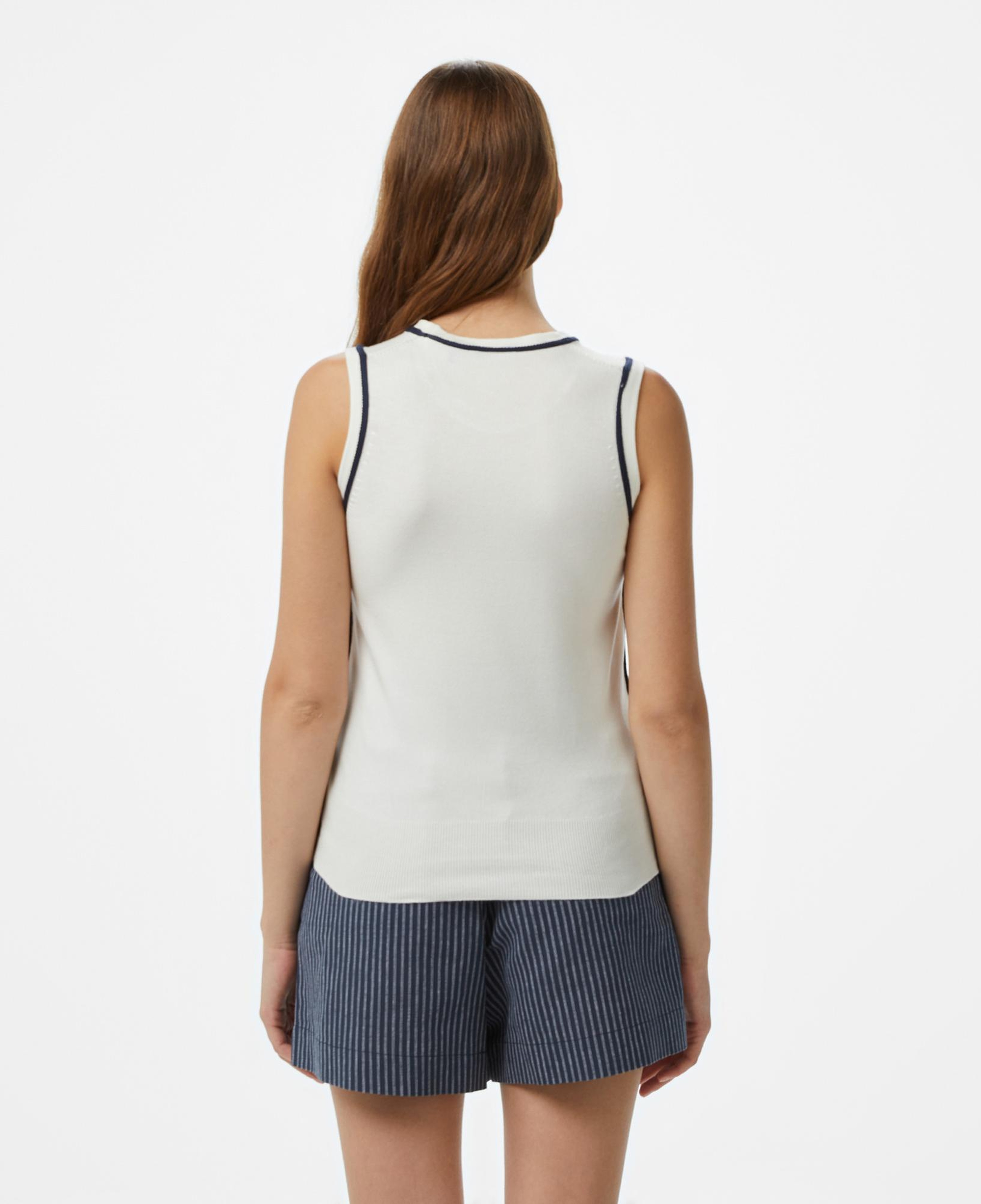 Nautica Kadın Beyaz Slim Fit Triko