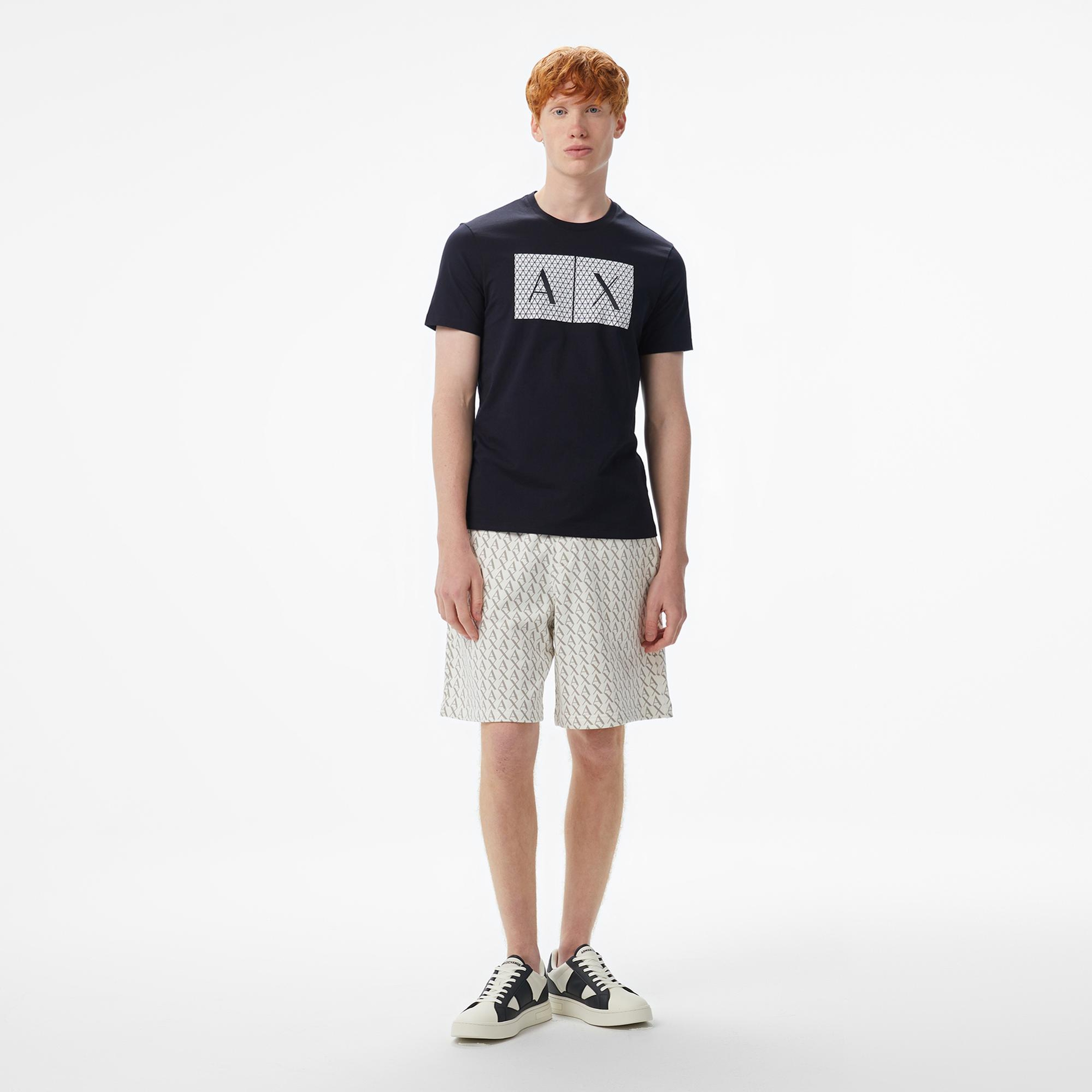 Armani Exchange Erkek Lacivert T-Shirt