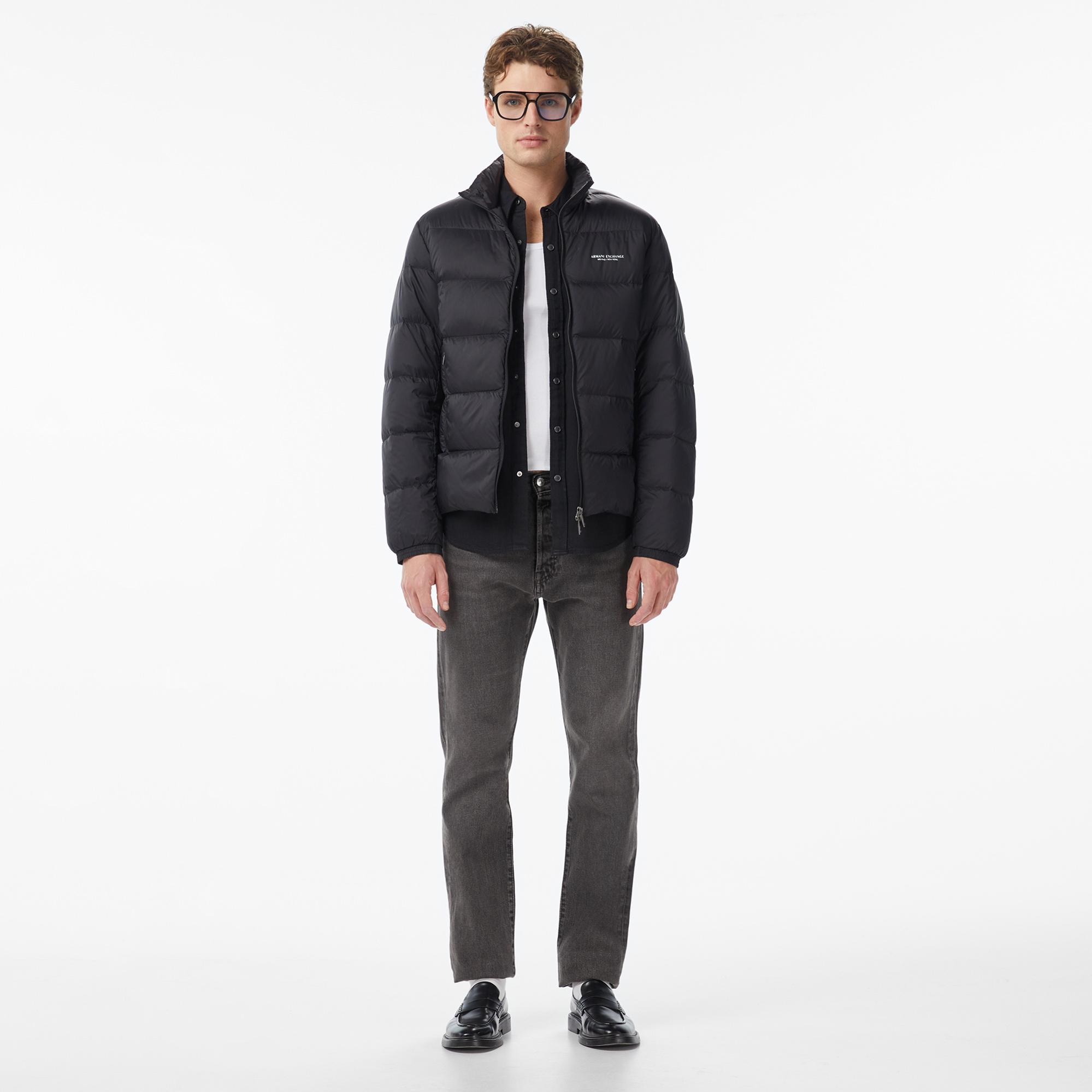 Armani Exchange Erkek Siyah Mont