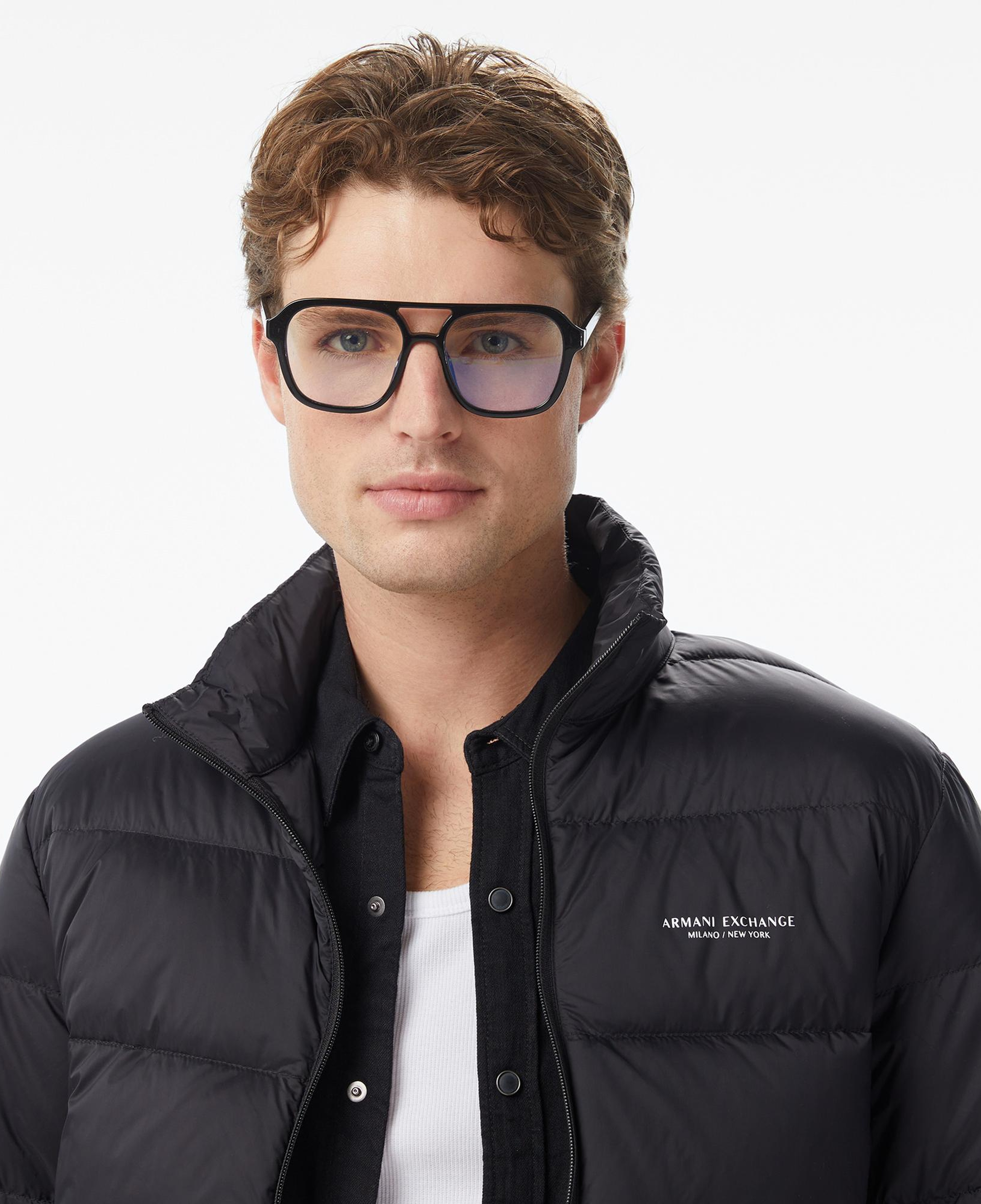 Armani Exchange Erkek Siyah Mont