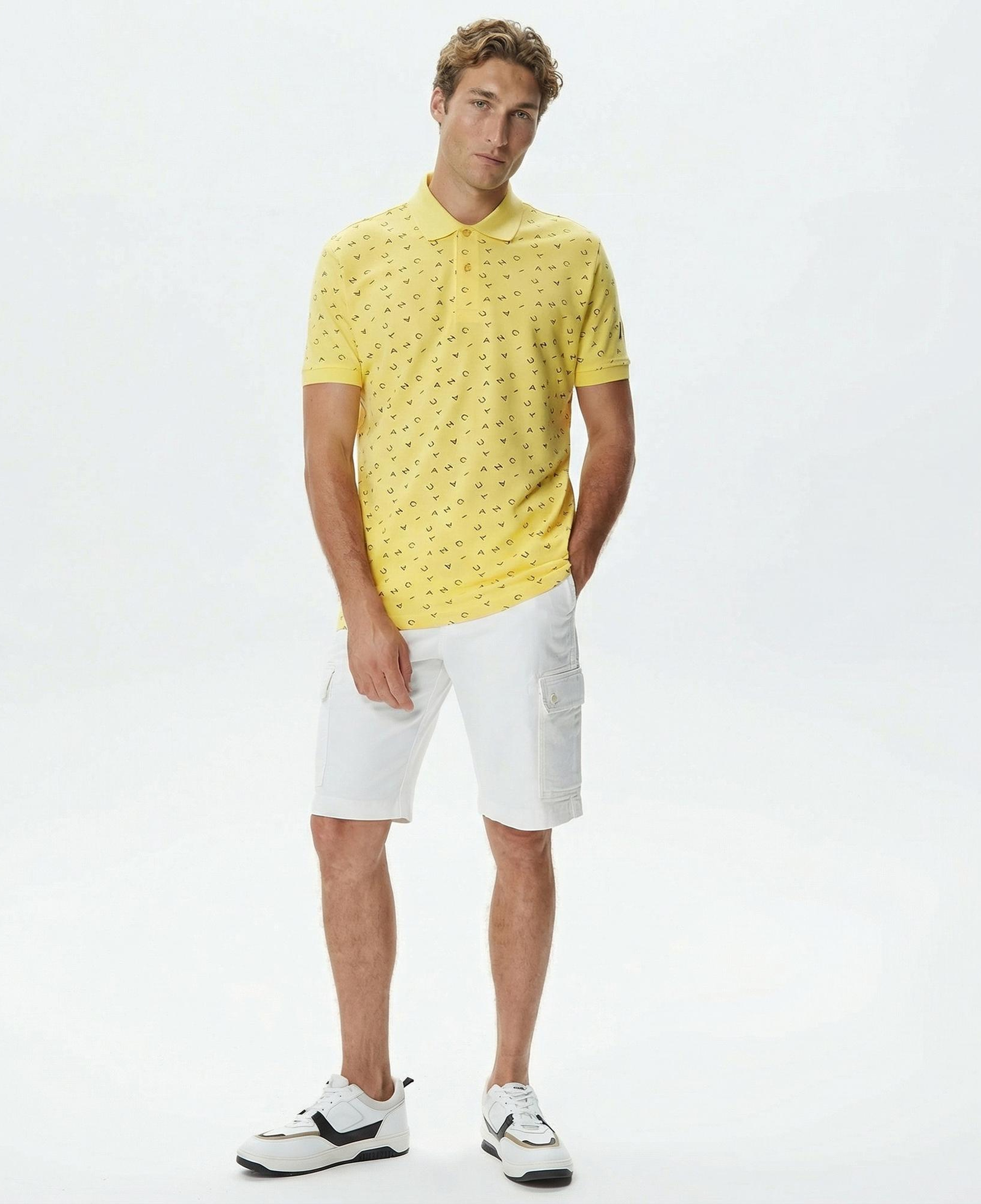 Nautica Erkek Sarı Kısa Kollu Polo Yaka T-Shirt