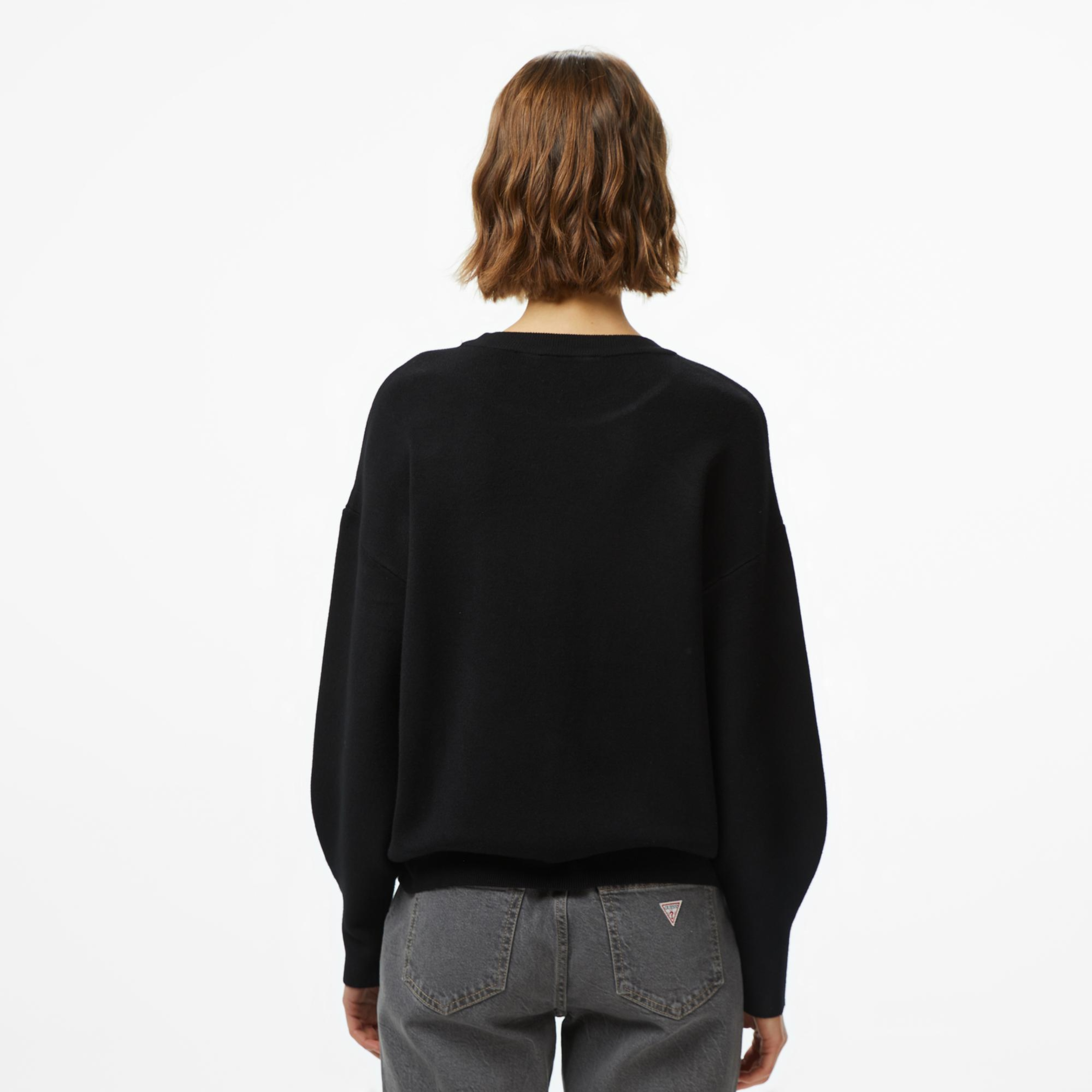 Guess Leighton Kadın Siyah Sweatshirt