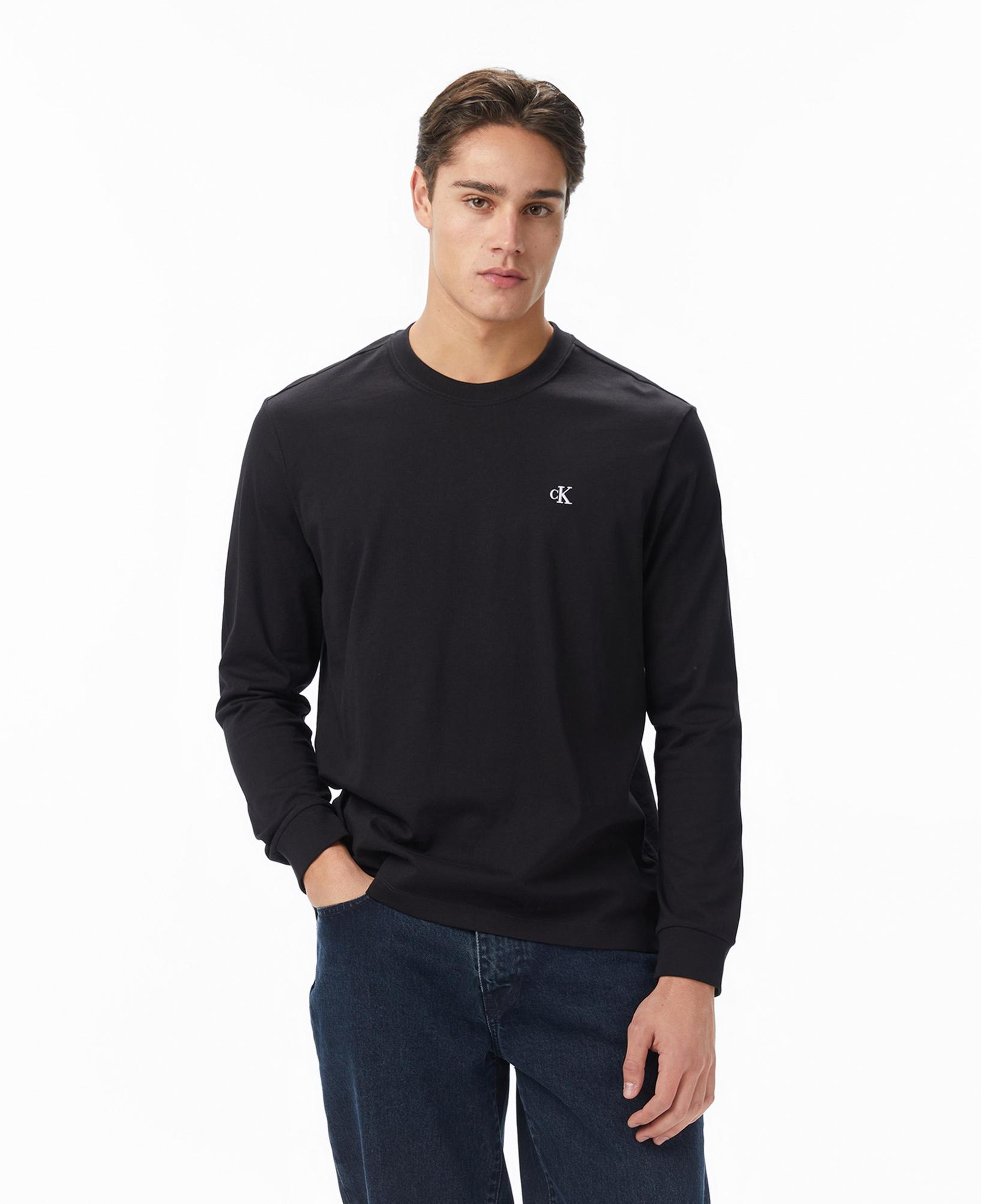 Calvin Klein Easy Monogram Erkek Siyah T-Shirt