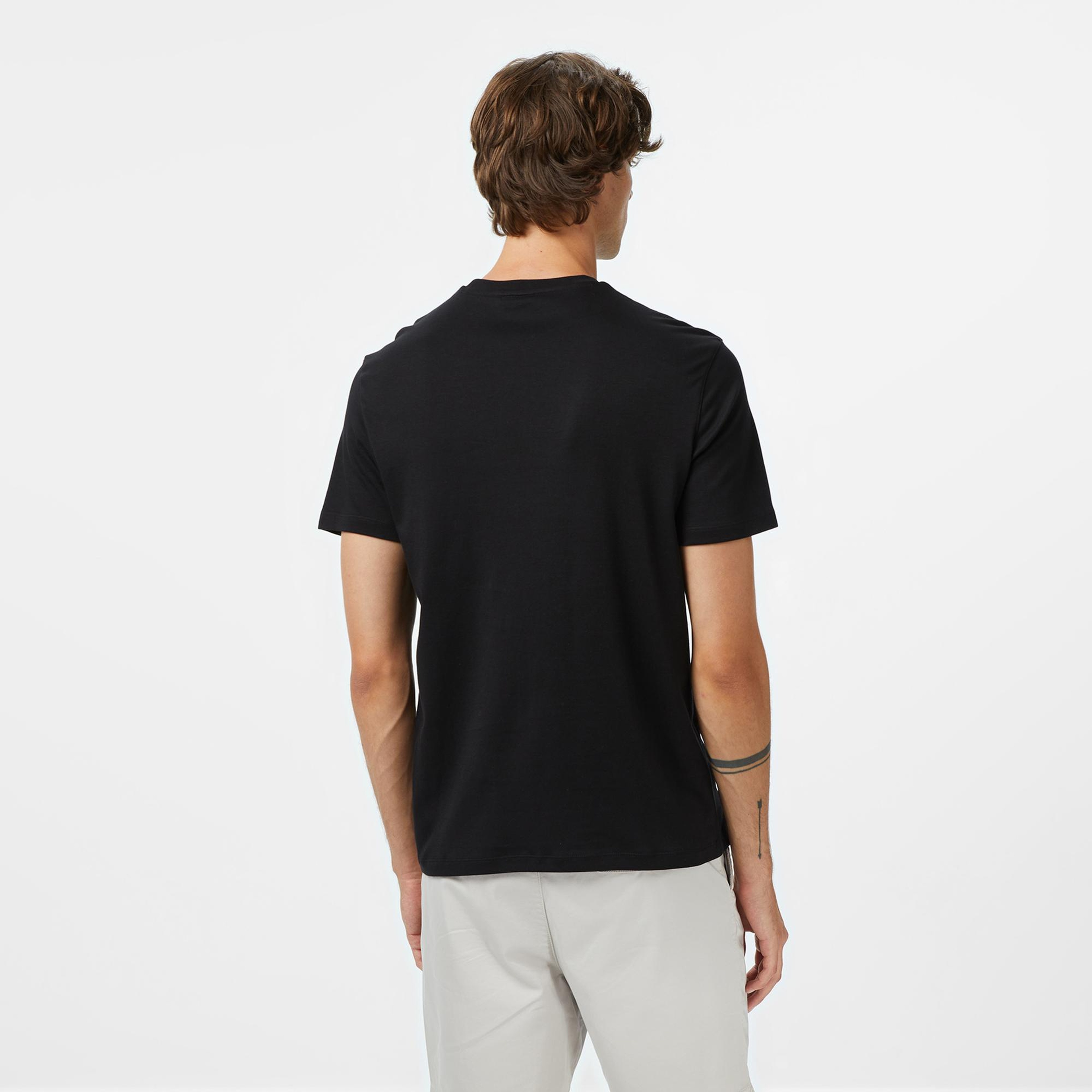 Calvin Klein Supima Chest Erkek Siyah T-Shirt
