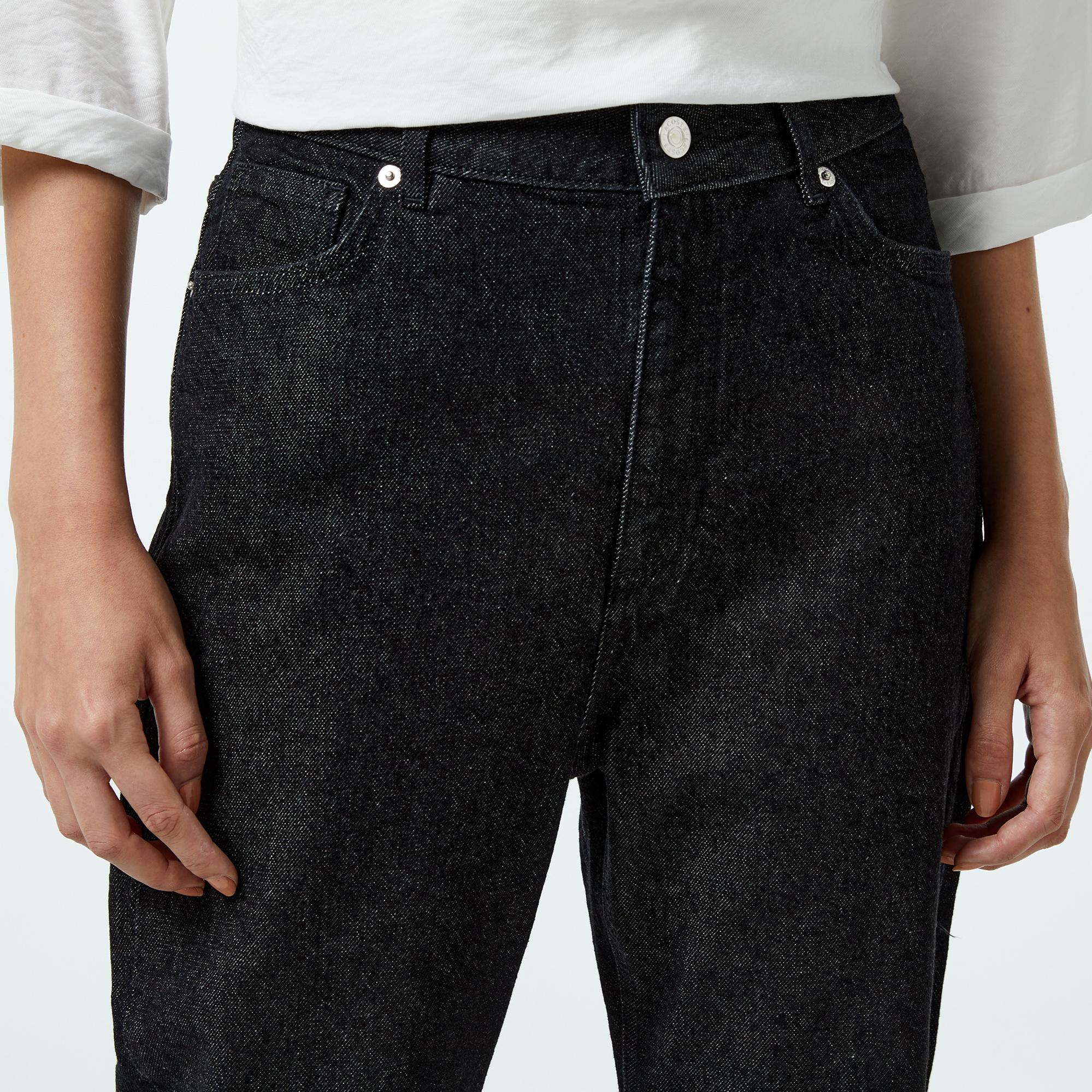 Lacoste Kadın Regular Fit Denim Siyah Pantolon