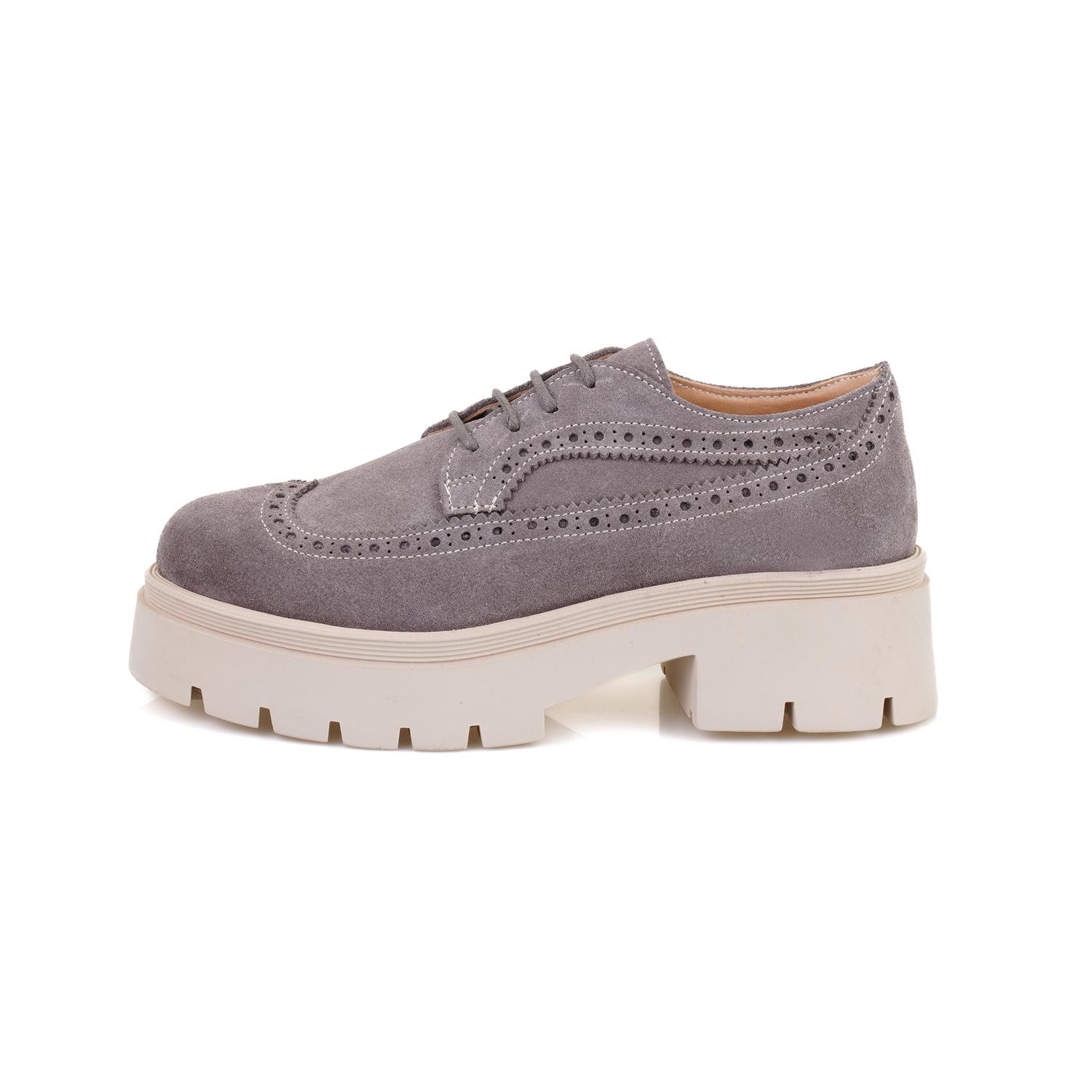 Kadın Vizon Süet Deri Günlük Ayakkabı