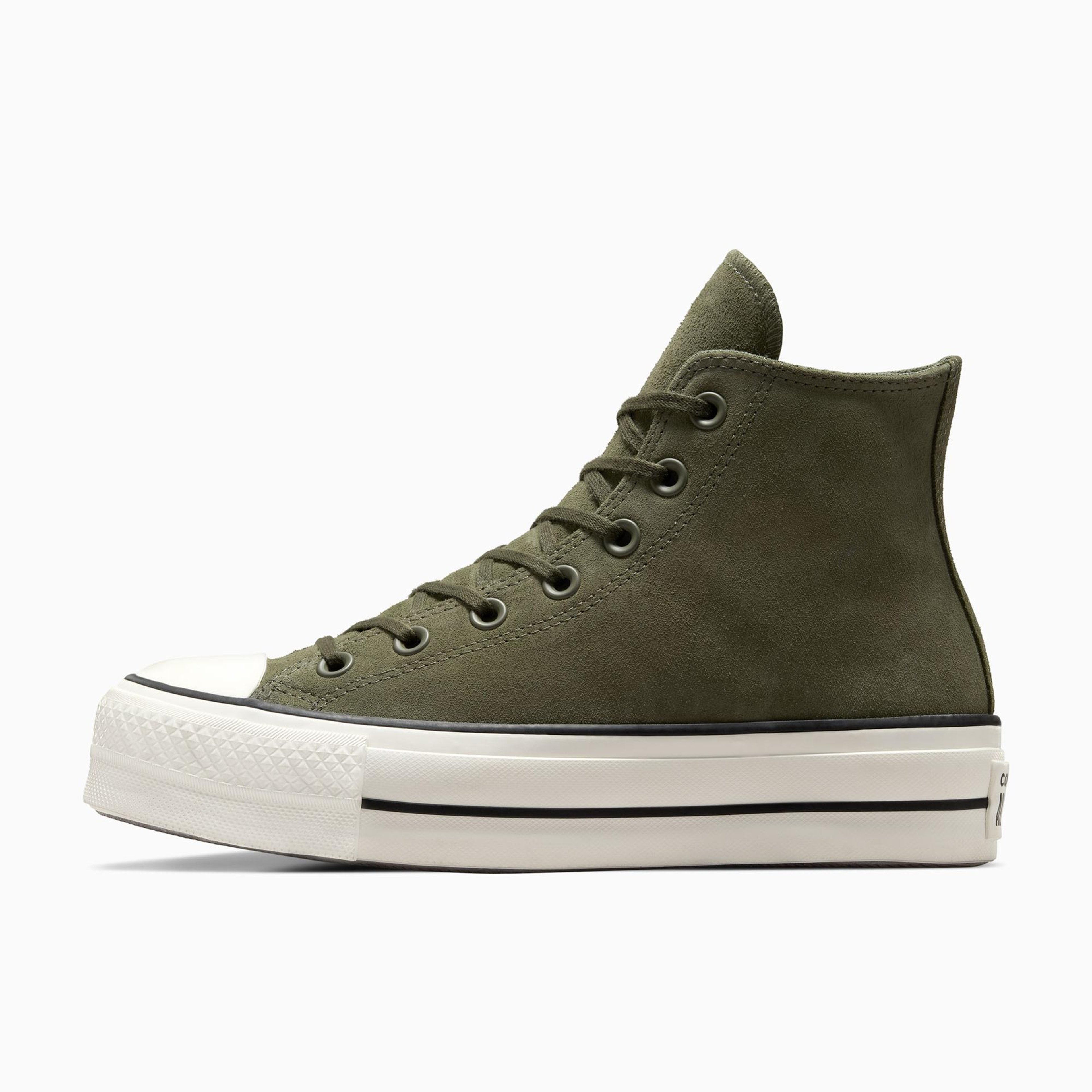 Converse Chuck Taylor All Star Lift Kadın Yeşil Süet Platform Sneaker