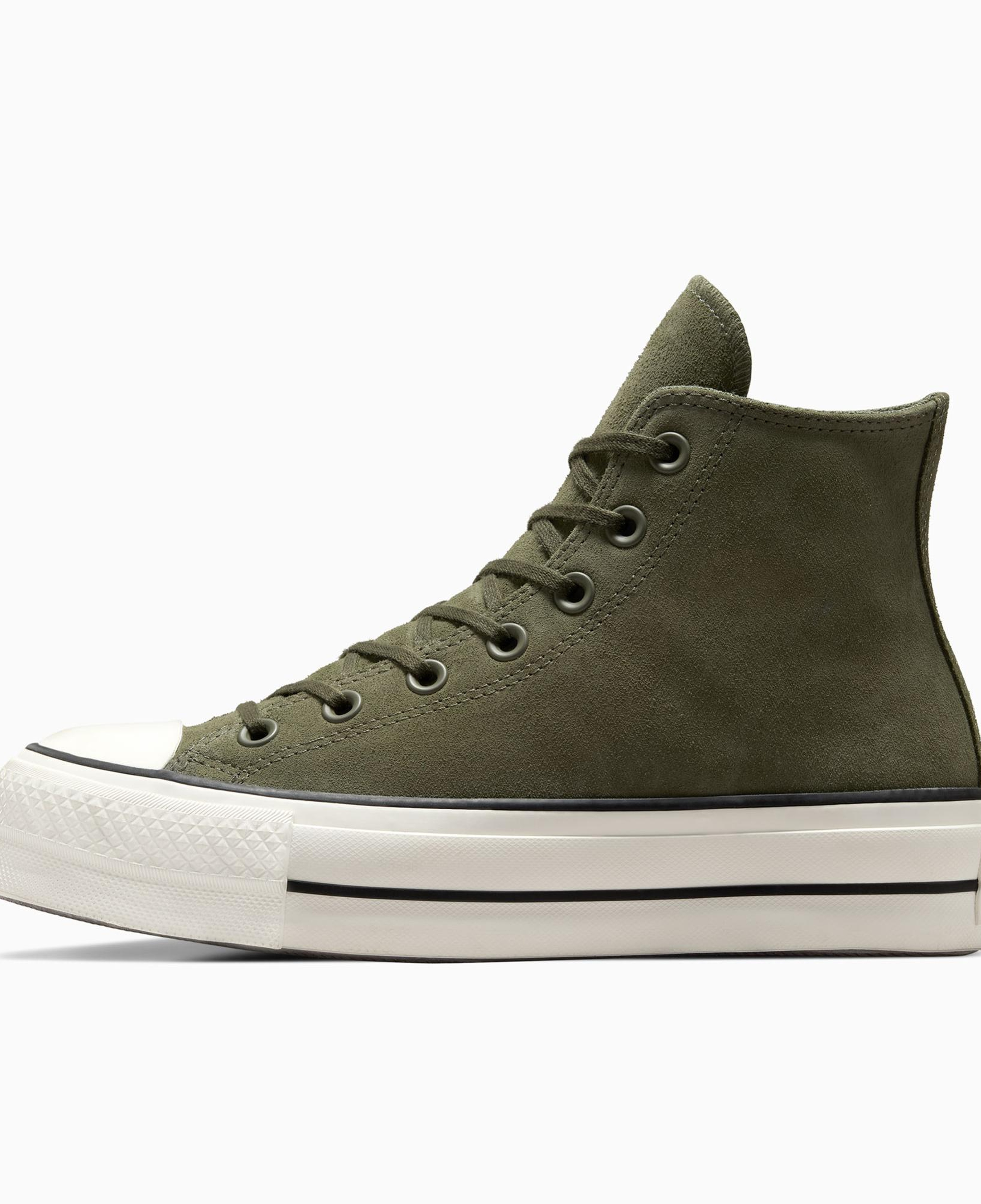Converse Chuck Taylor All Star Lift Kadın Yeşil Süet Platform Sneaker