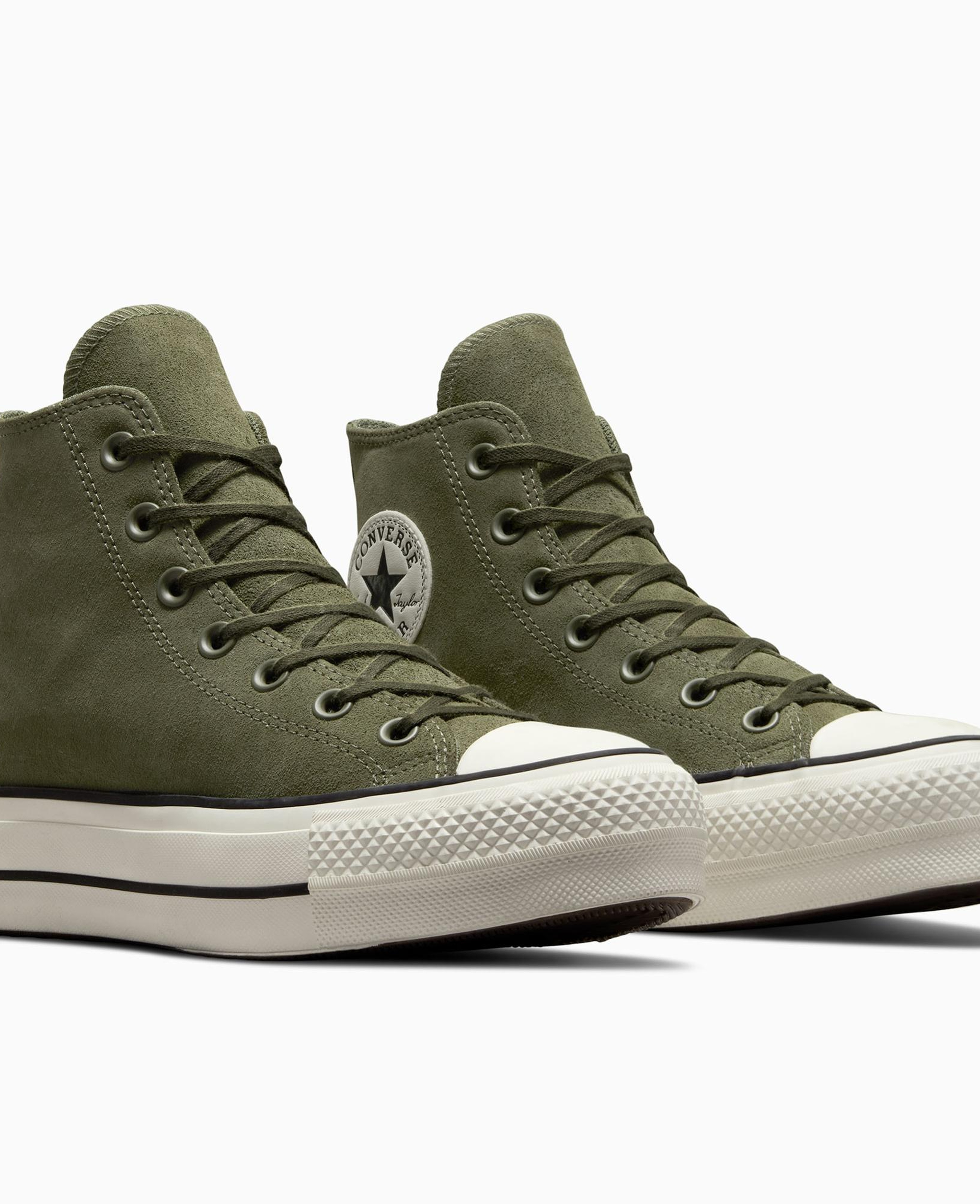 Converse Chuck Taylor All Star Lift Kadın Yeşil Süet Platform Sneaker