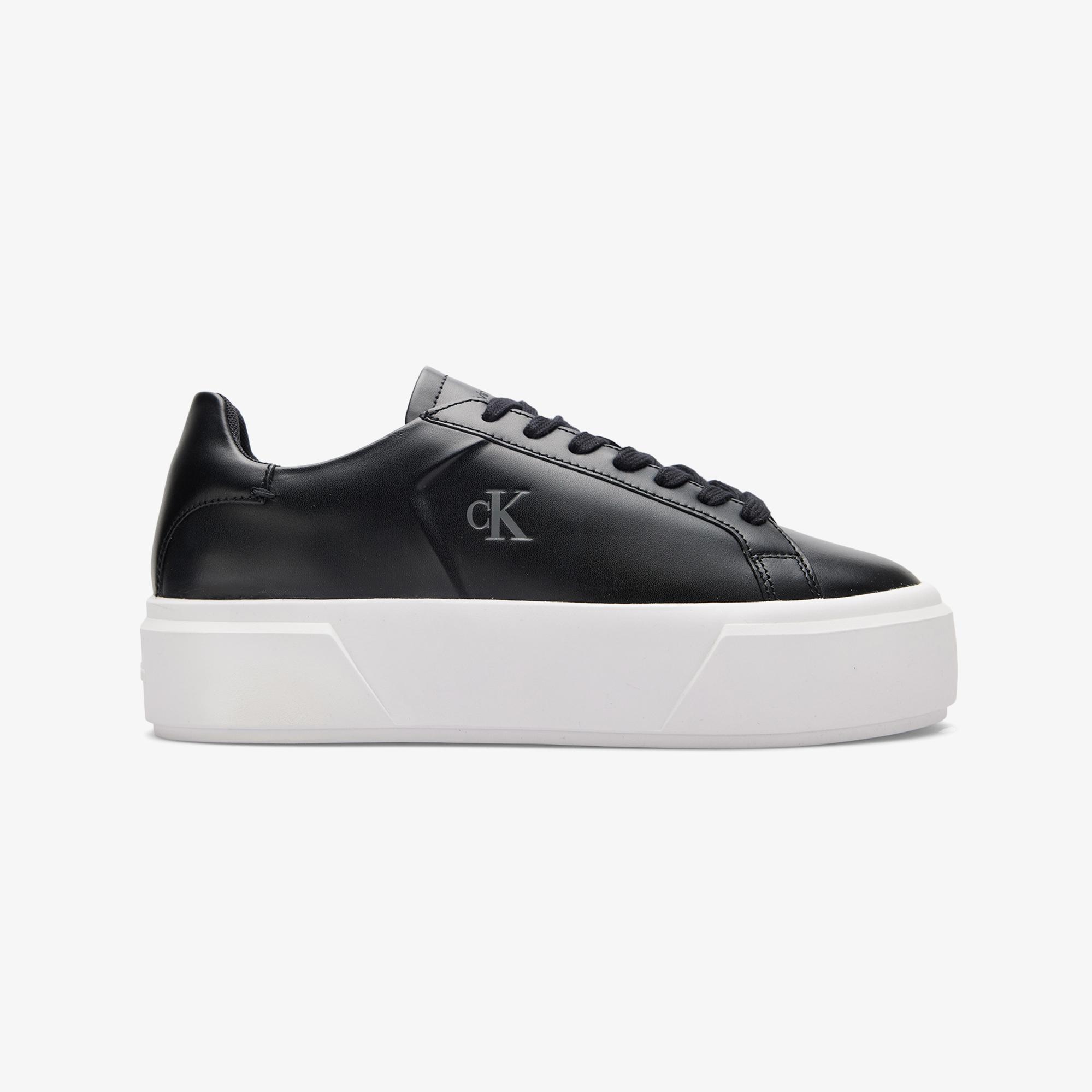 Calvin Klein Flatform Lace Up Kadın Siyah Sneaker