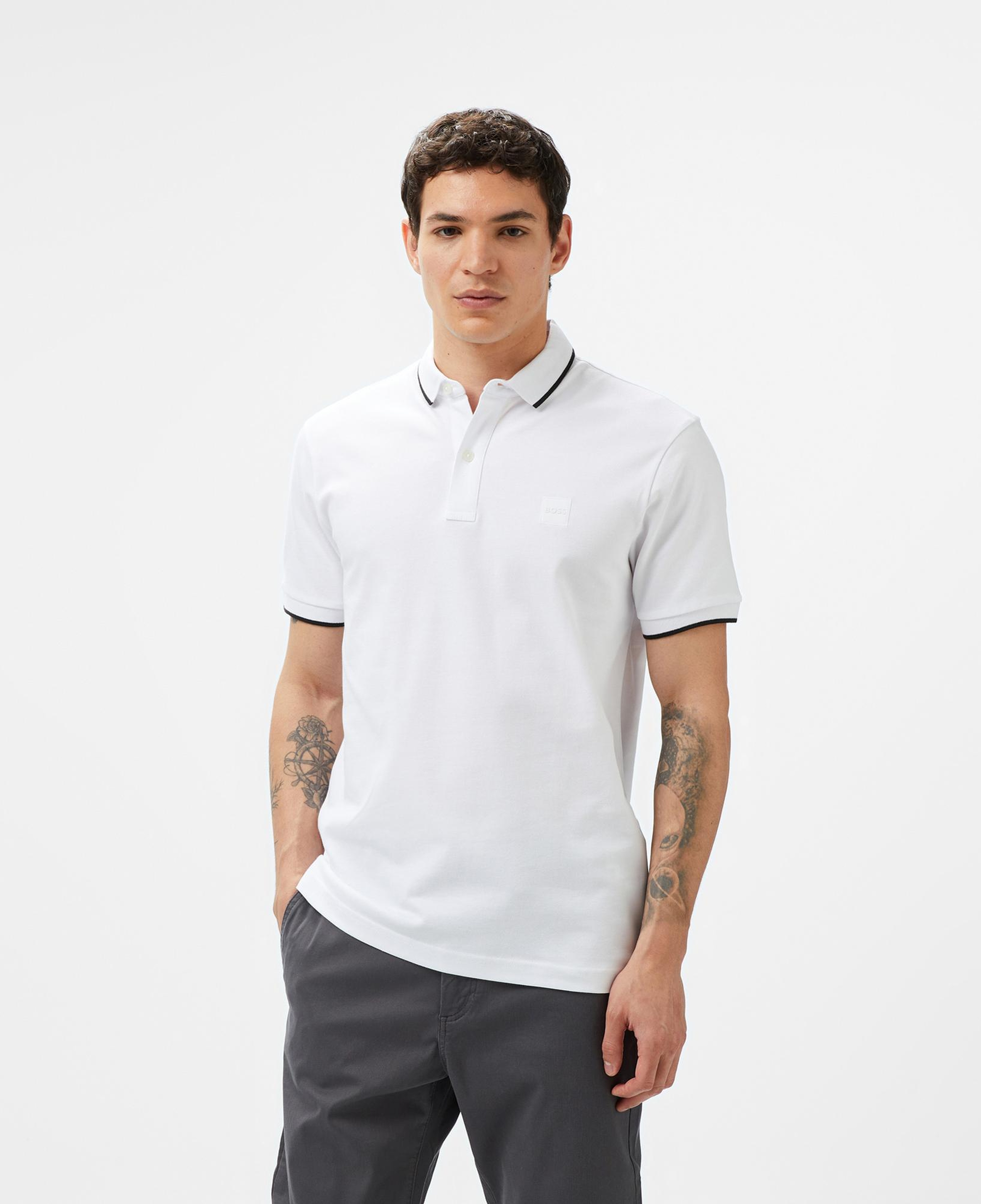 Boss Passertip Erkek Beyaz Polo