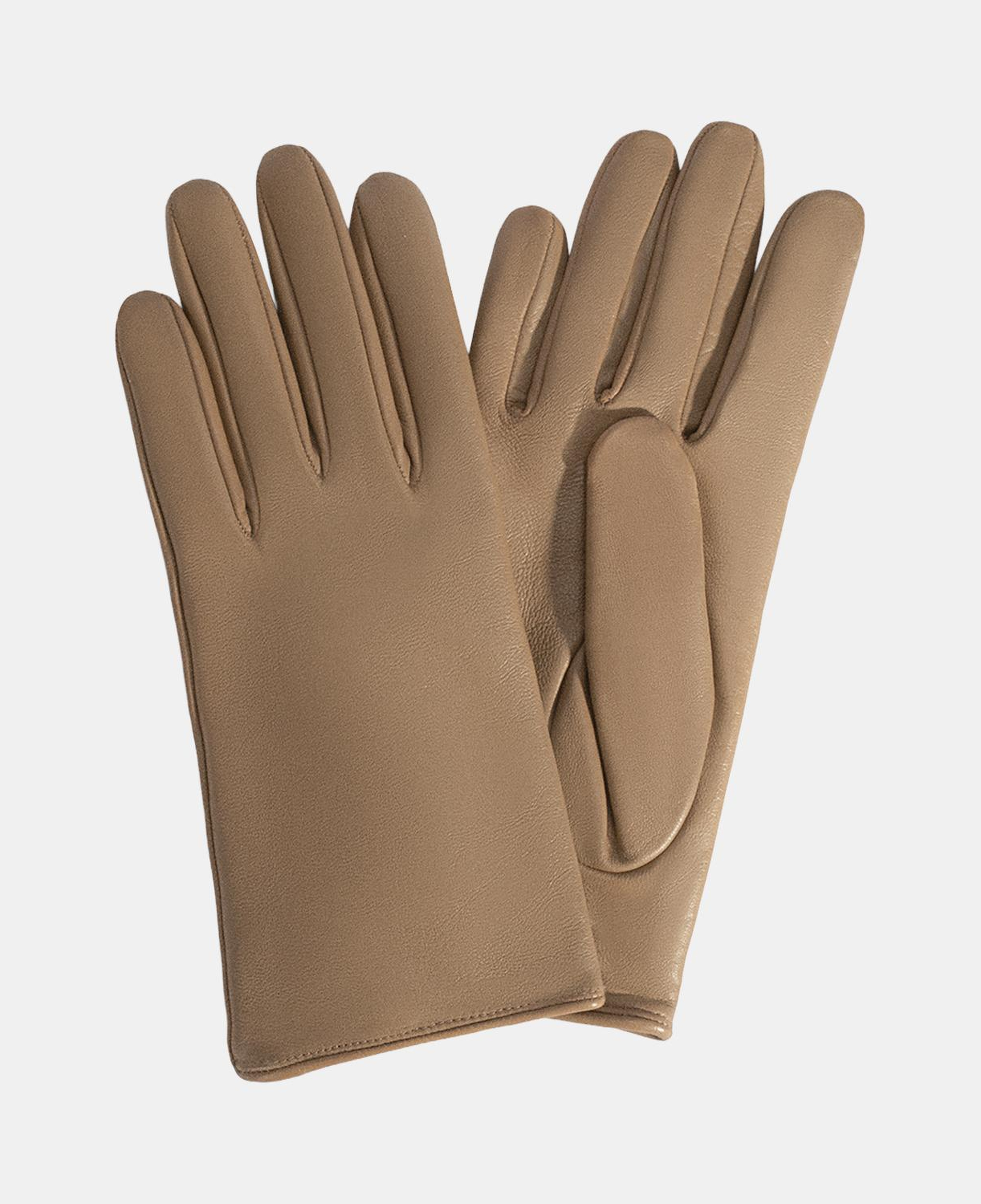 Bej Kadın Deri Eldiven