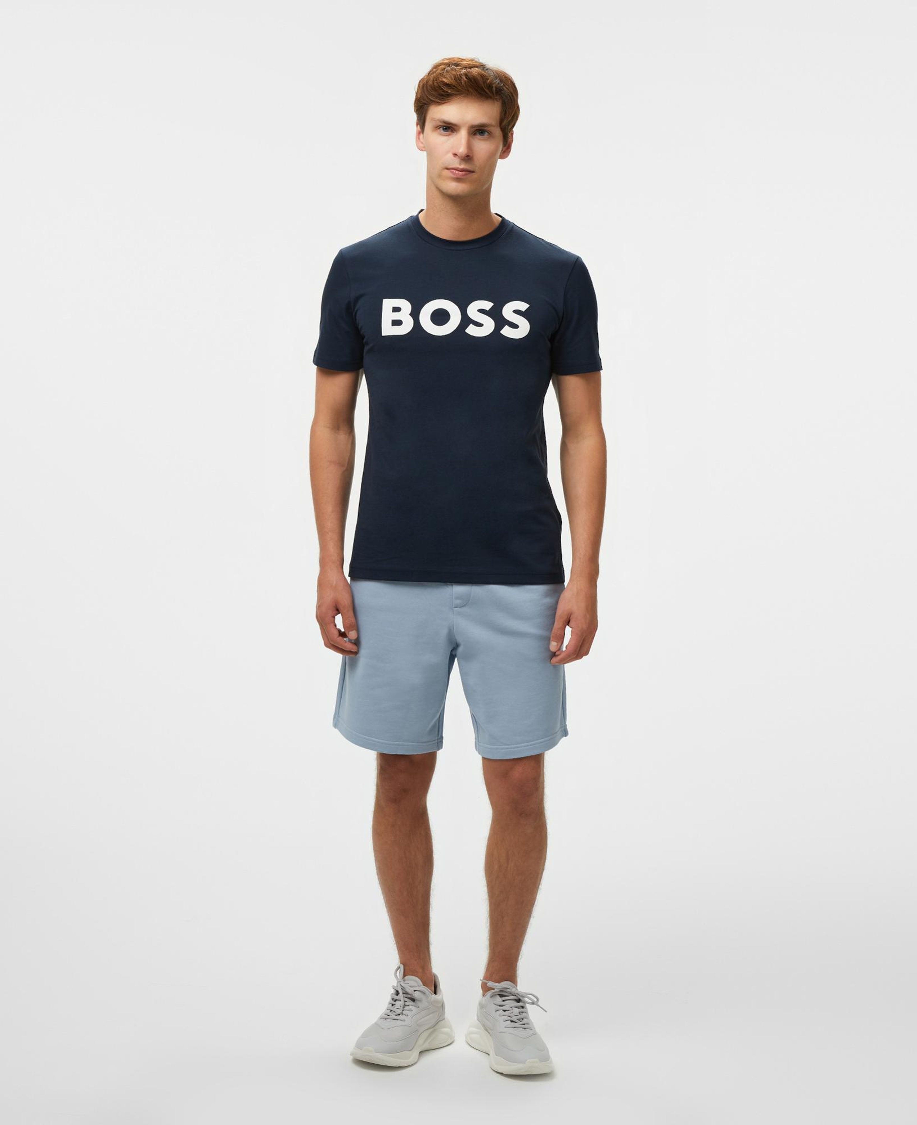 Boss Thinking Erkek Mavi T-Shirt