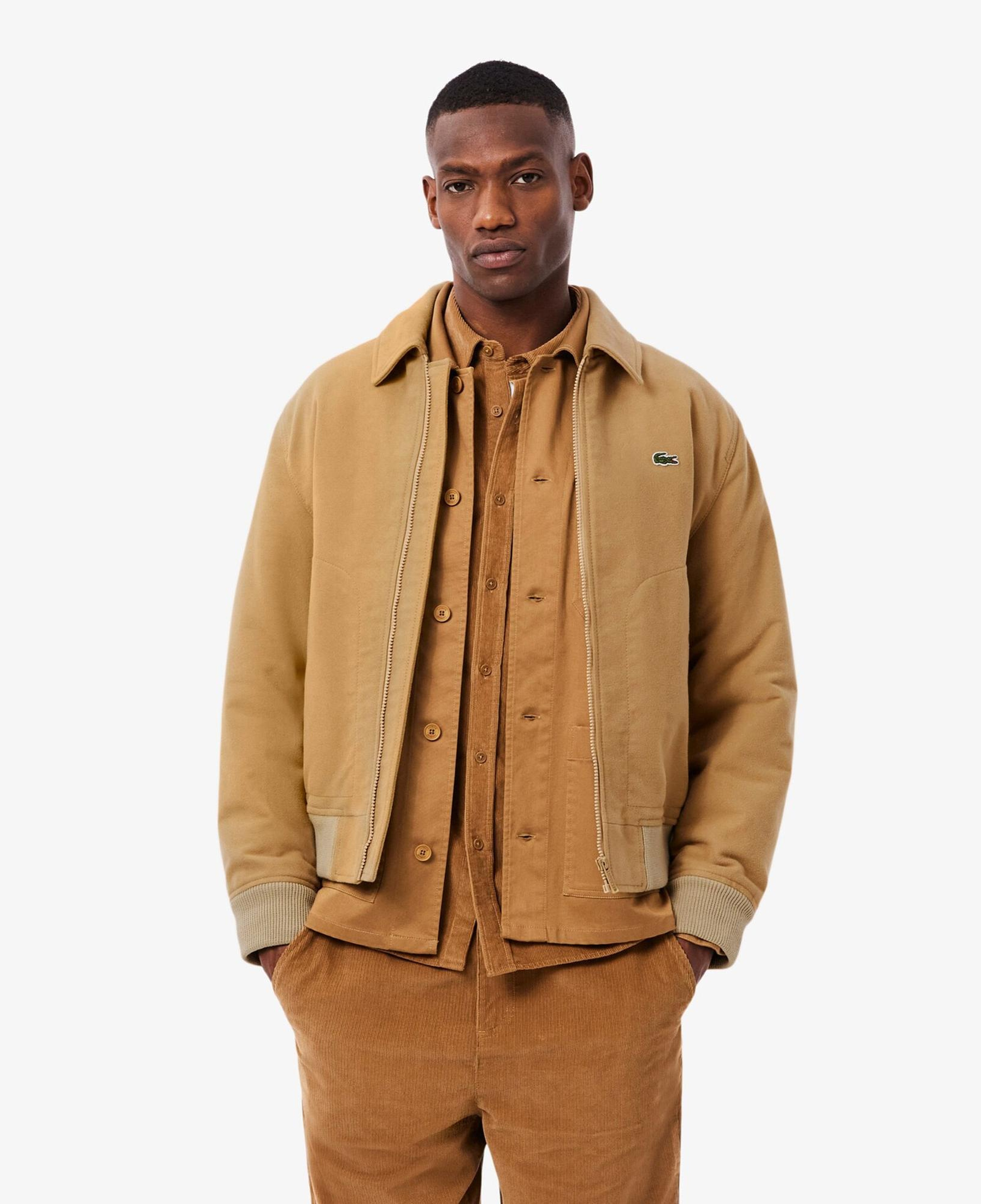Lacoste Erkek Classic Fit Gömlek Yaka Bej Ceket